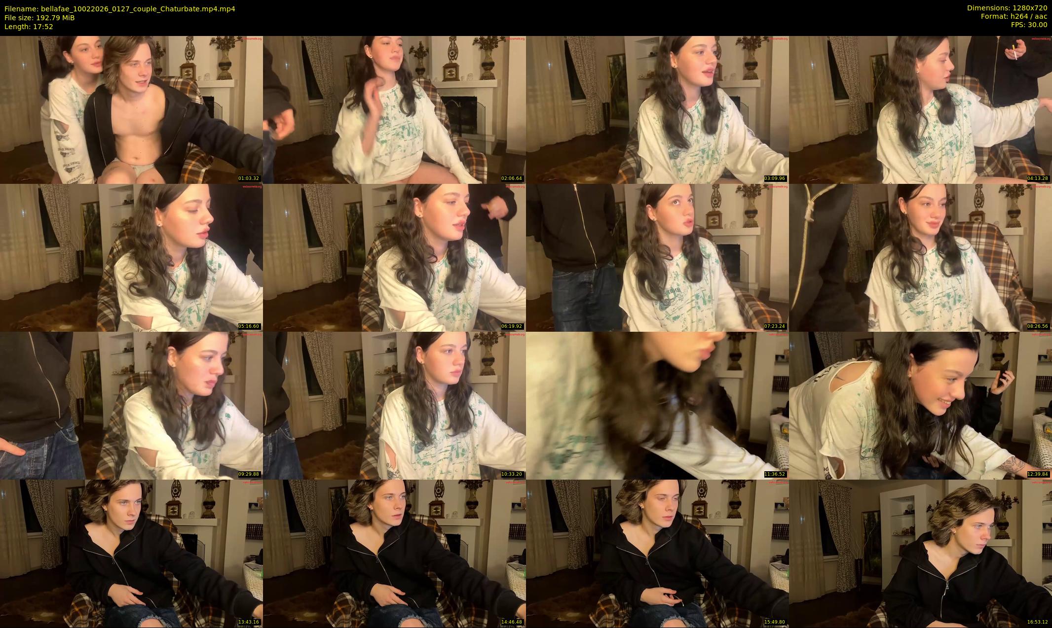 bellafae — 18 minute Chaturbate couple cam show recording, 720p, Feb 10, 2026