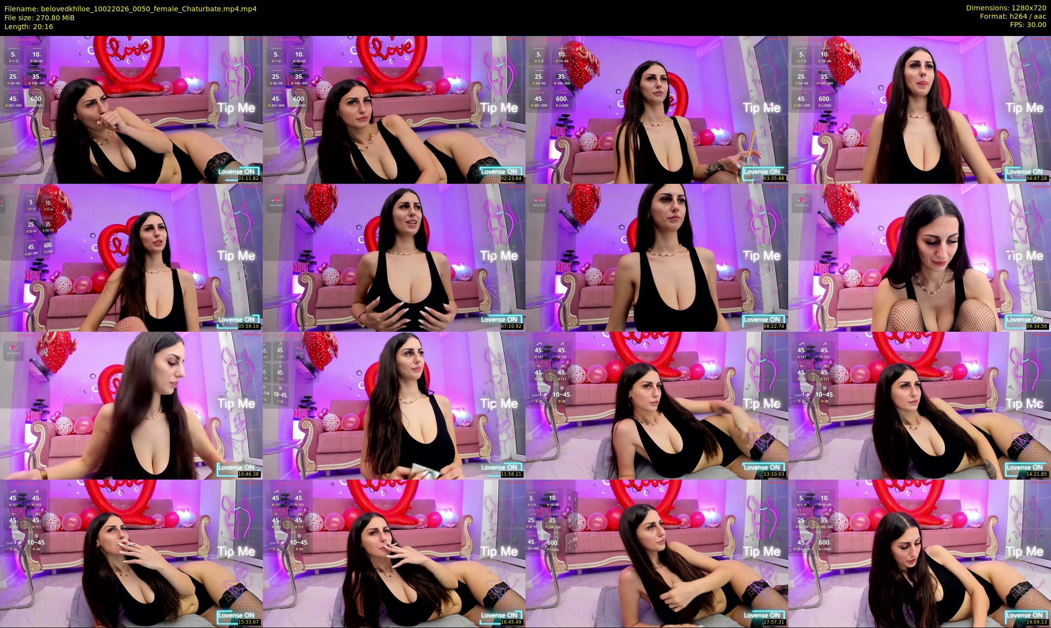 belovedkhlloe — 21 minute Chaturbate female cam show recording, 720p, Feb 10, 2026