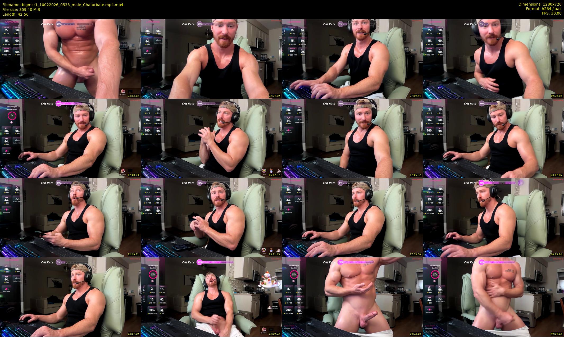 bigmcr1 — 43 minute Chaturbate male cam show recording, 720p, Feb 10, 2026