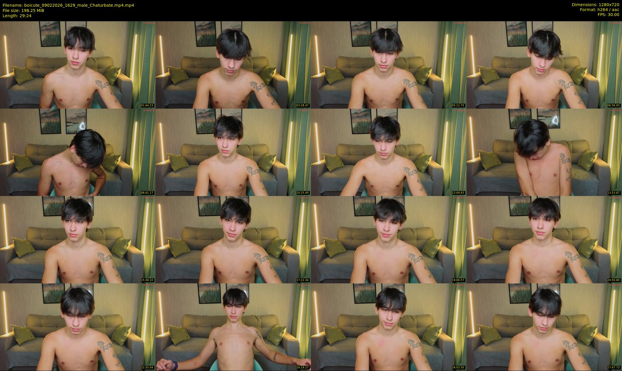 boicute — 30 minute Chaturbate male cam show recording, 720p, Feb 9, 2026