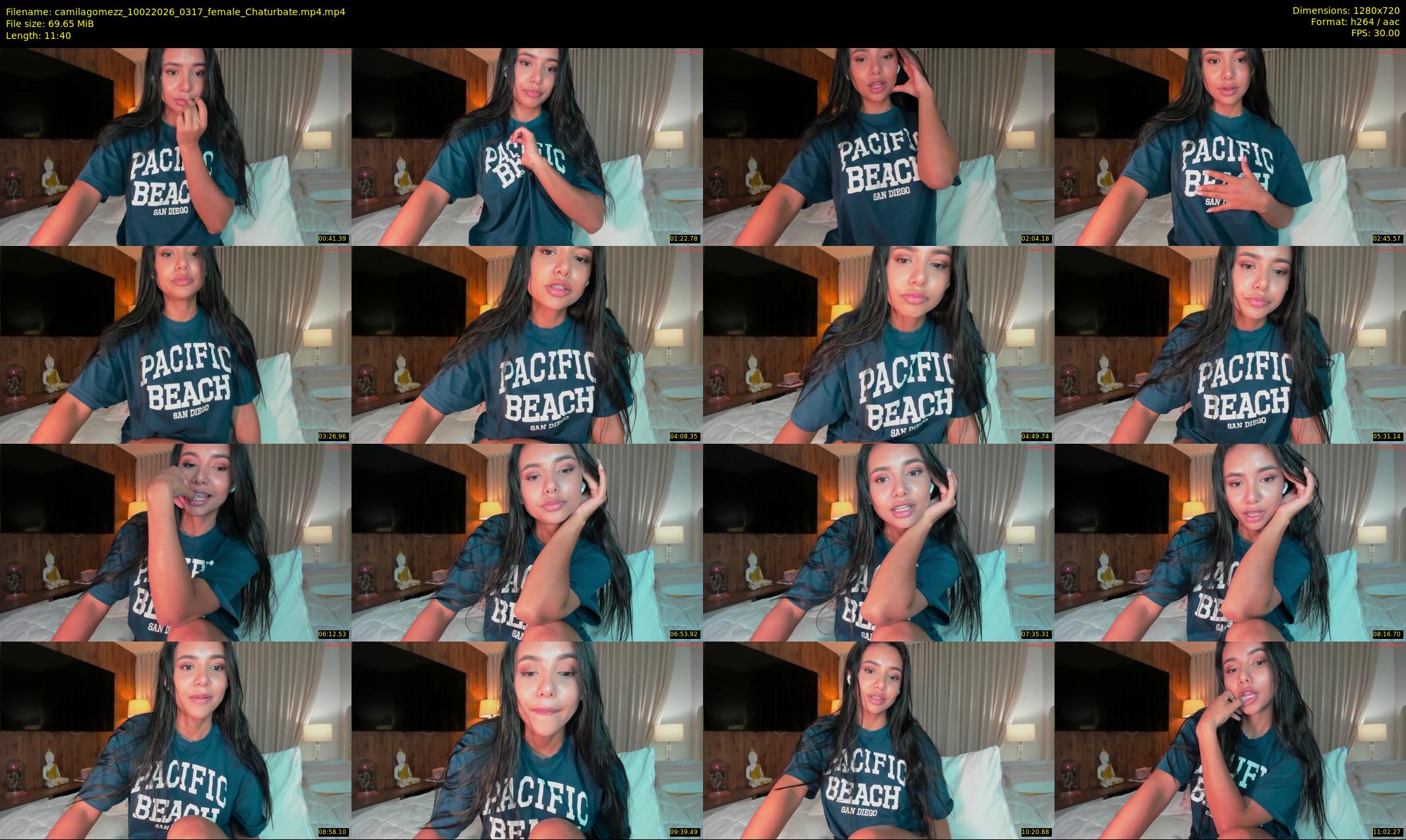camilagomezz — 12 minute Chaturbate female cam show recording, 720p, Feb 10, 2026