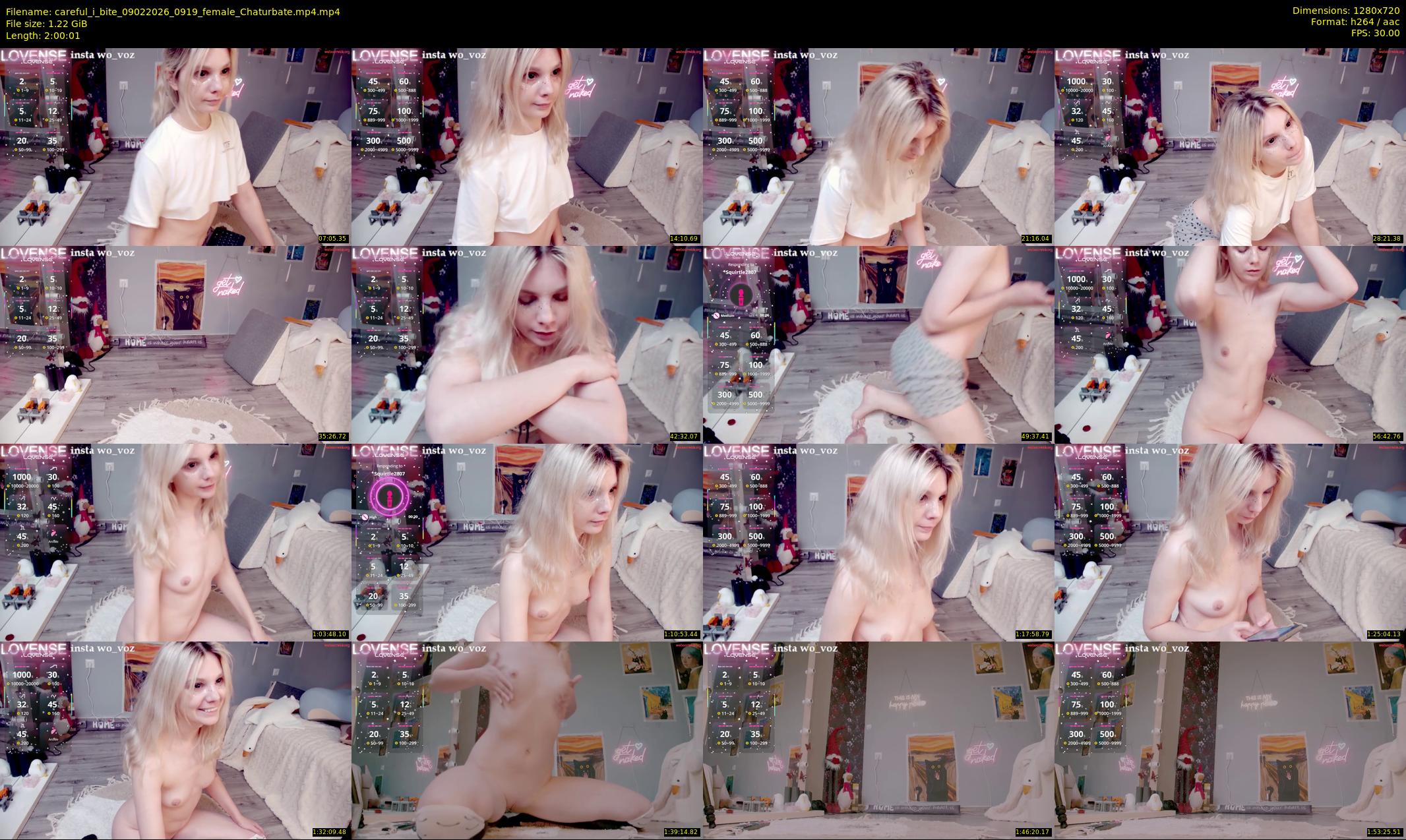 careful_i_bite — 121 minute Chaturbate female cam show recording, 720p, Feb 9, 2026
