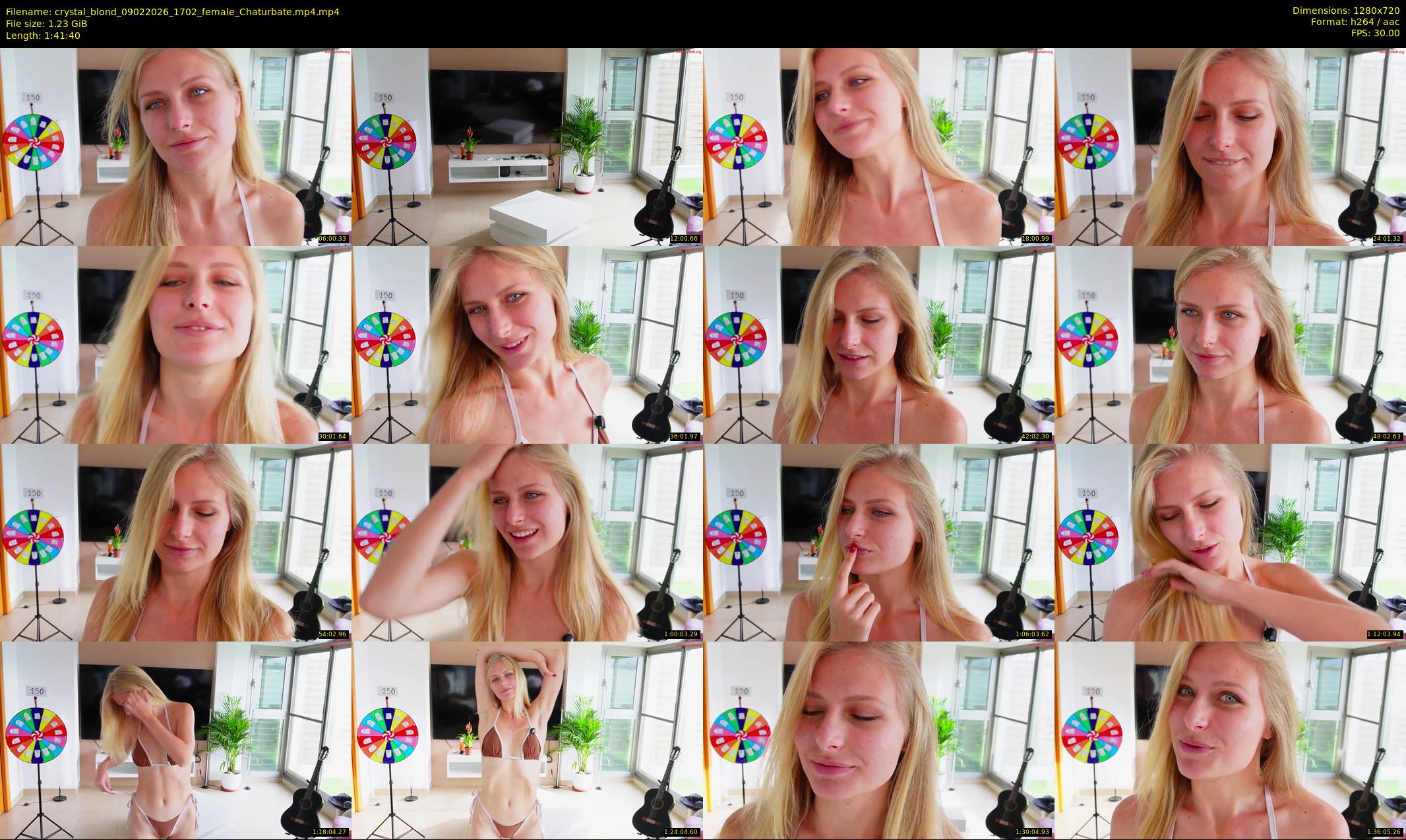 crystal_blond — 102 minute Chaturbate female cam show recording, 720p, Feb 9, 2026