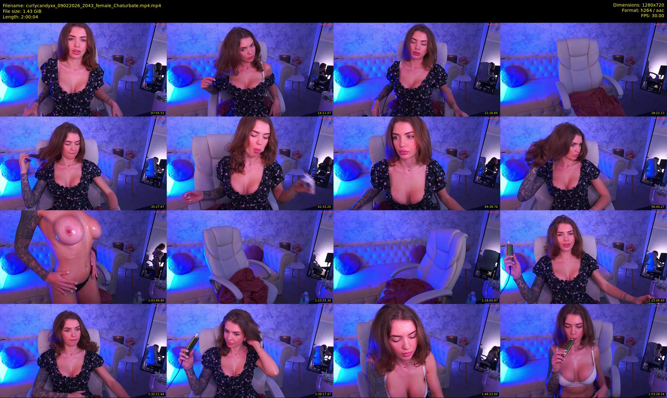 curlycandyxx — 121 minute Chaturbate female cam show recording, 720p, Feb 9, 2026