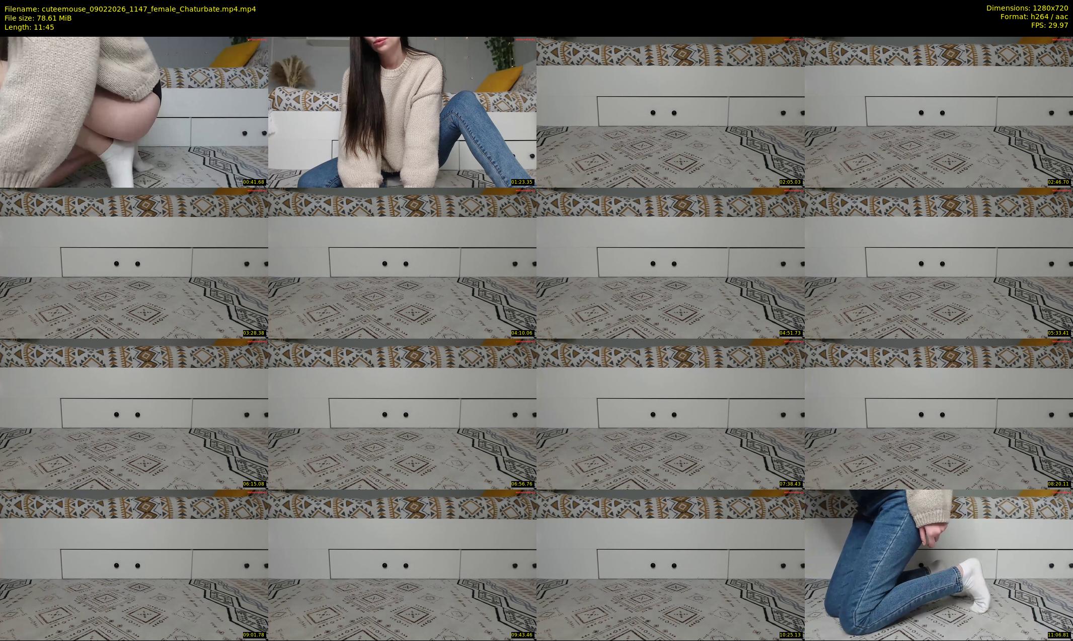 cuteemouse — 12 minute Chaturbate female cam show recording, 720p, Feb 9, 2026