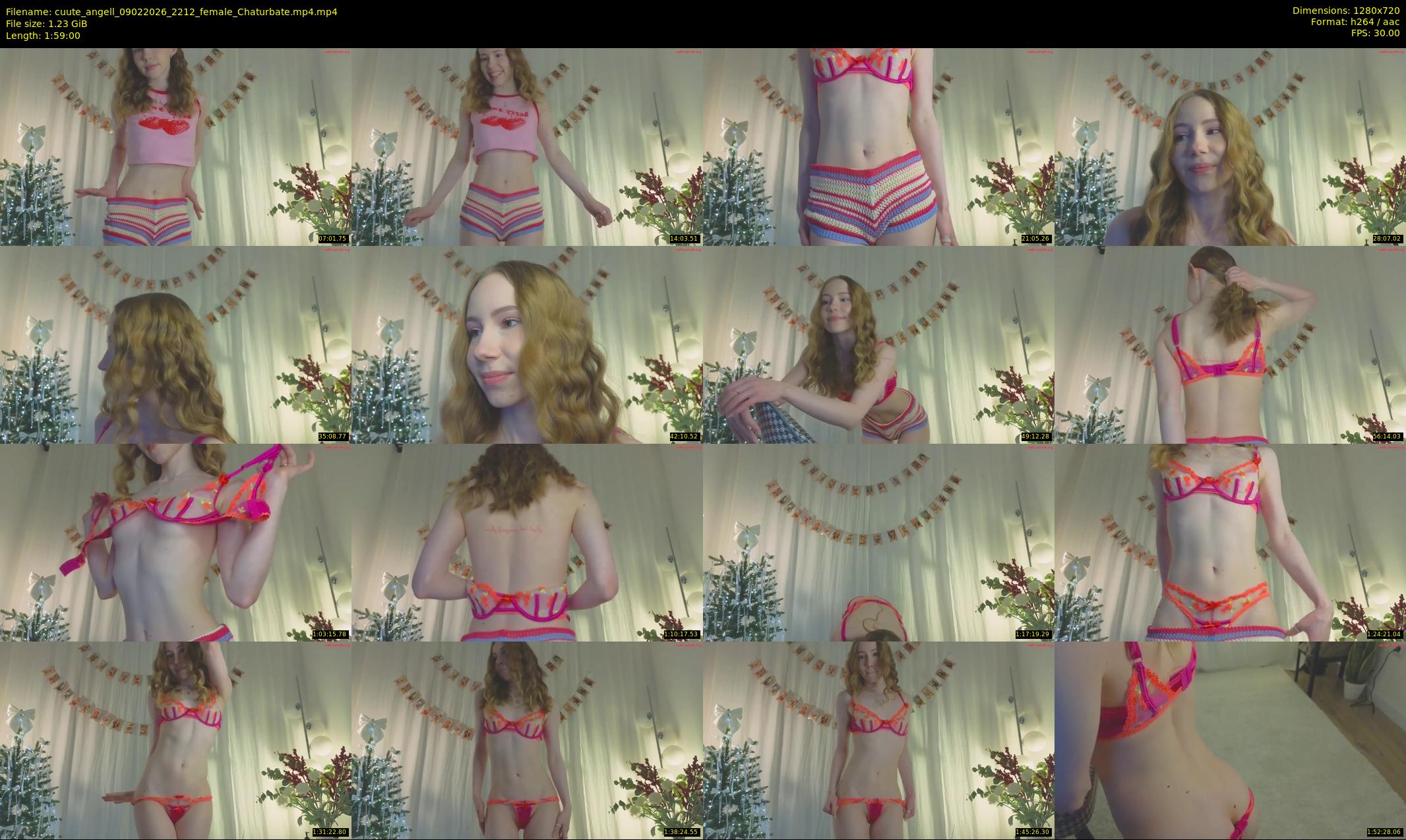 cuute_angell — 119 minute Chaturbate female cam show recording, 720p, Feb 9, 2026