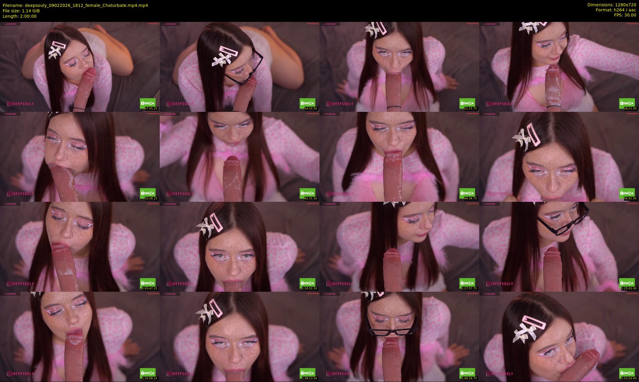 deepsouly — 120 minute Chaturbate female cam show recording, 720p, Feb 9, 2026