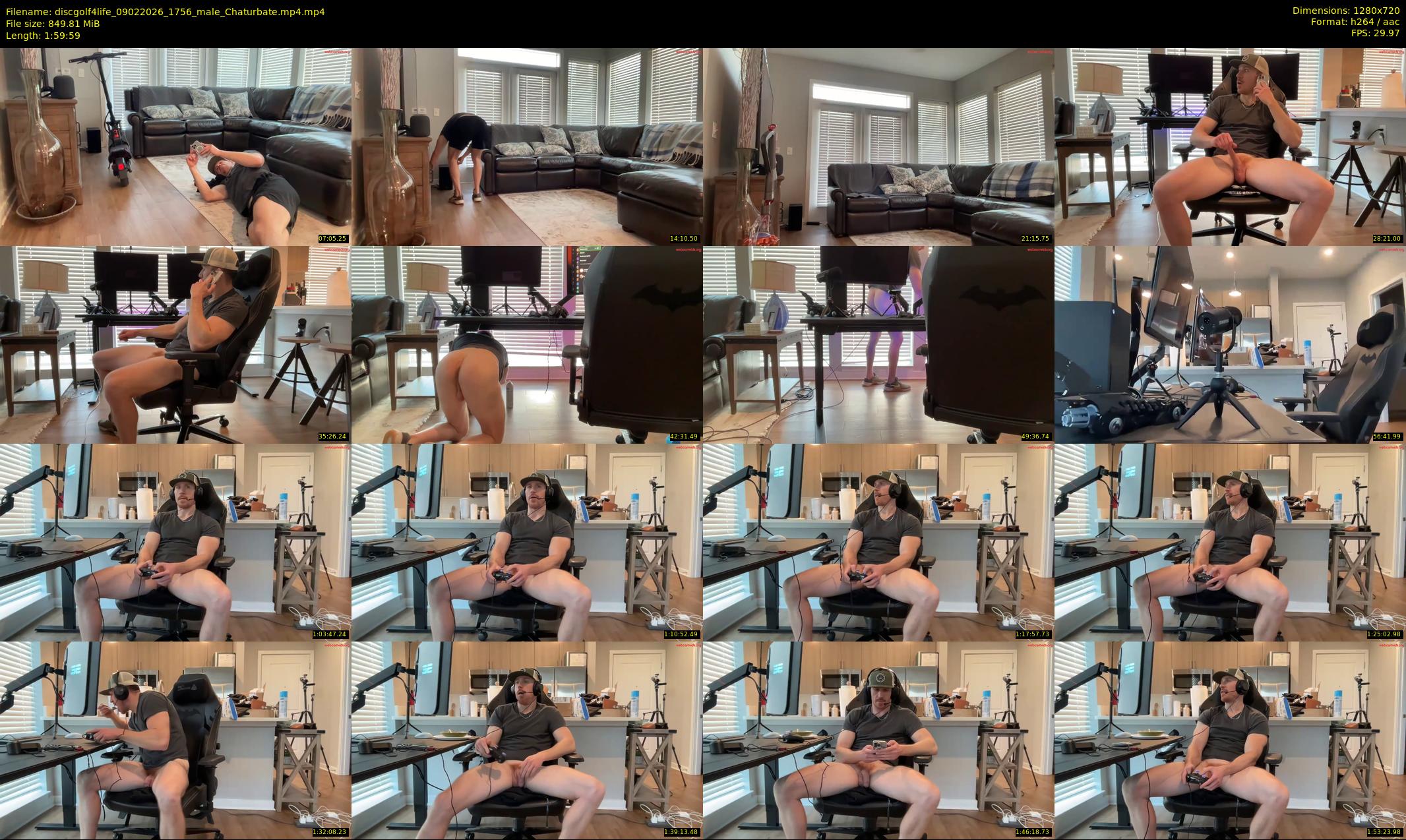 discgolf4life — 120 minute Chaturbate male cam show recording, 720p, Feb 9, 2026