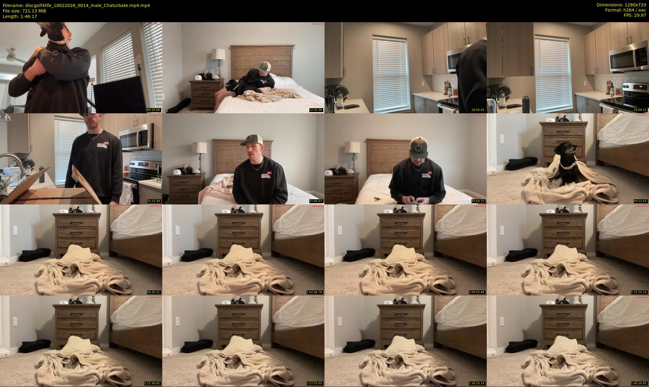 discgolf4life — 107 minute Chaturbate male cam show recording, 720p, Feb 10, 2026