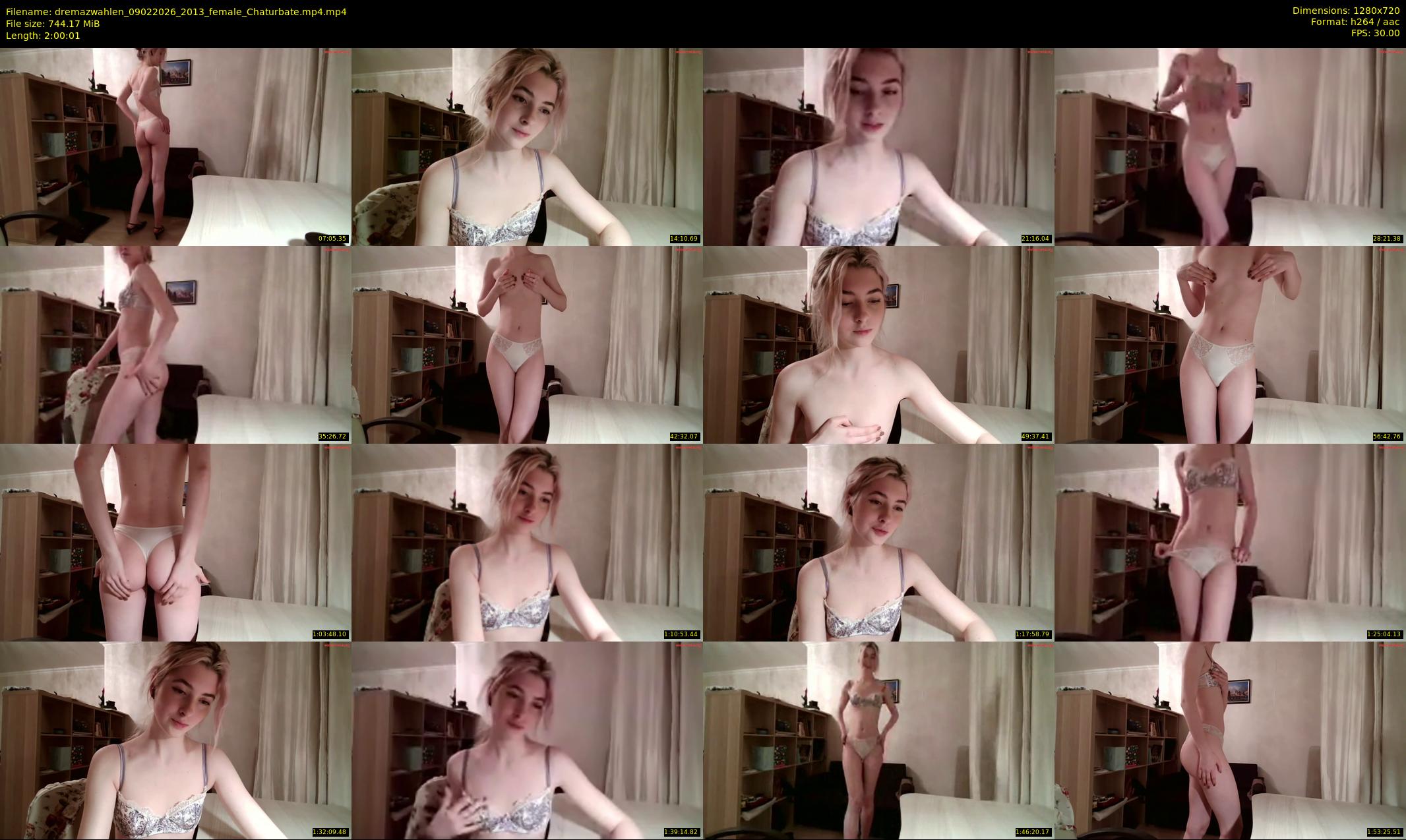 dremazwahlen — 121 minute Chaturbate female cam show recording, 720p, Feb 9, 2026