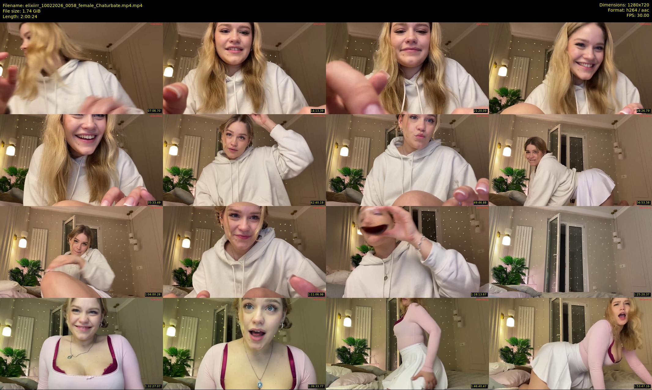 elixiirr — 121 minute Chaturbate female cam show recording, 720p, Feb 10, 2026