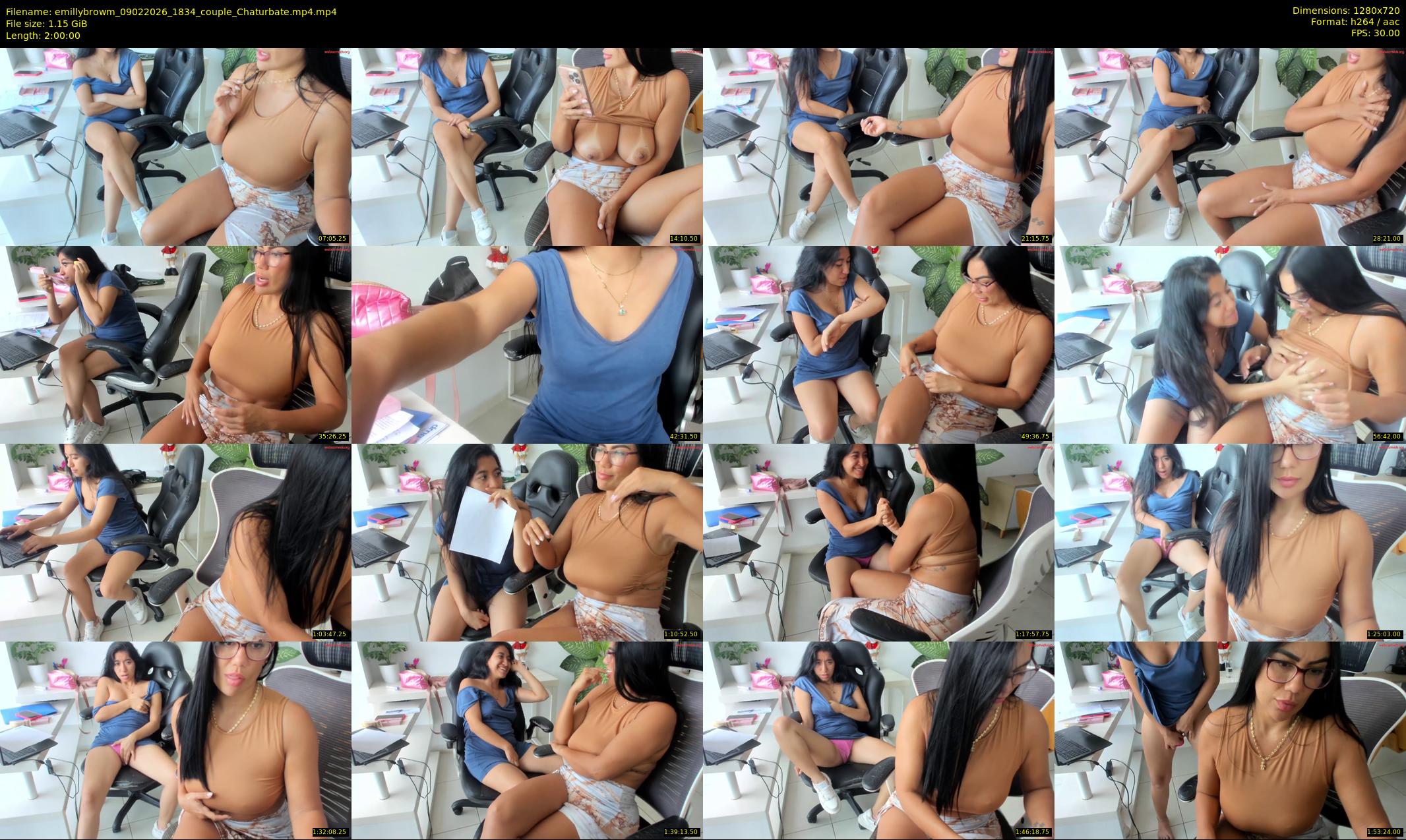 emillybrowm — 120 minute Chaturbate couple cam show recording, 720p, Feb 9, 2026