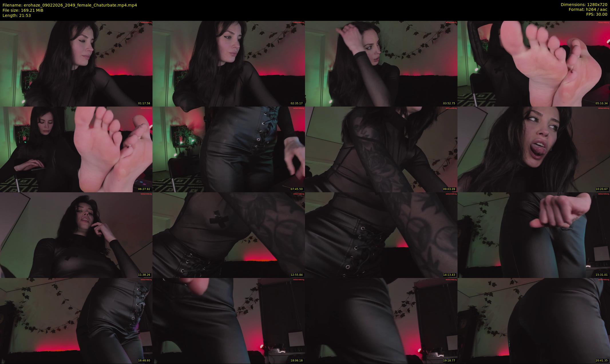 erohaze — 22 minute Chaturbate female cam show recording, 720p, Feb 9, 2026