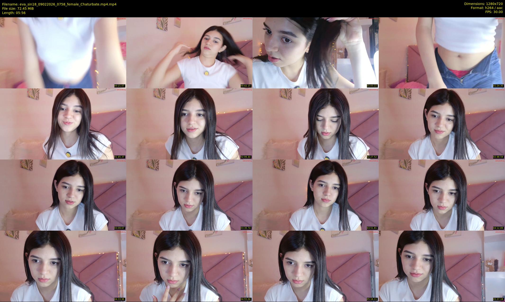 eva_sin18 — 6 minute Chaturbate female cam show recording, 720p, Feb 9, 2026