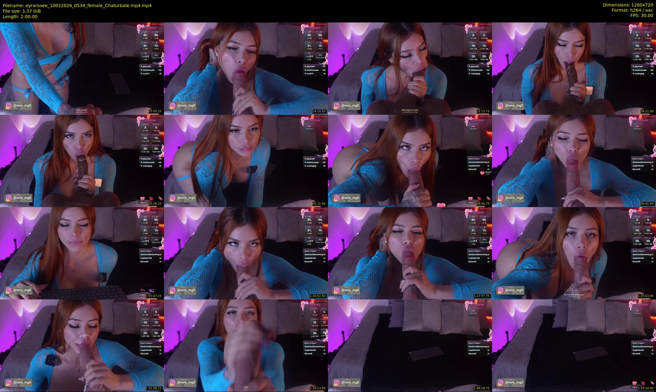 eyrarosee — 120 minute Chaturbate female cam show recording, 720p, Feb 10, 2026