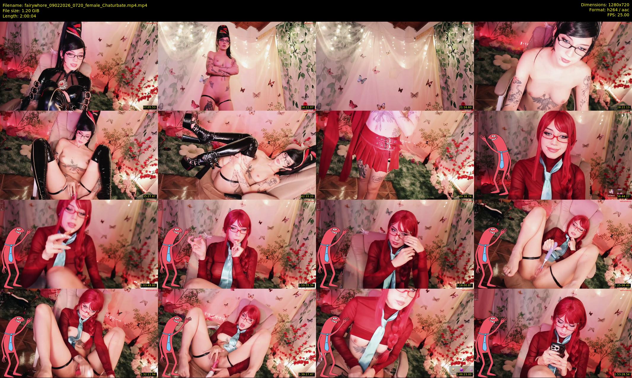 fairywhore — 121 minute Chaturbate female cam show recording, 720p, Feb 9, 2026