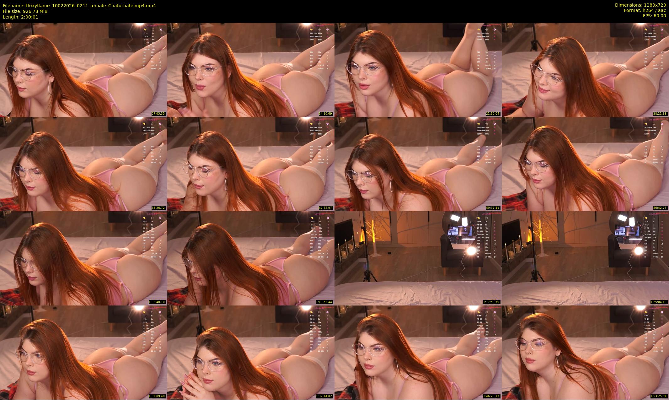 ffoxyflame — 121 minute Chaturbate female cam show recording, 720p, Feb 10, 2026