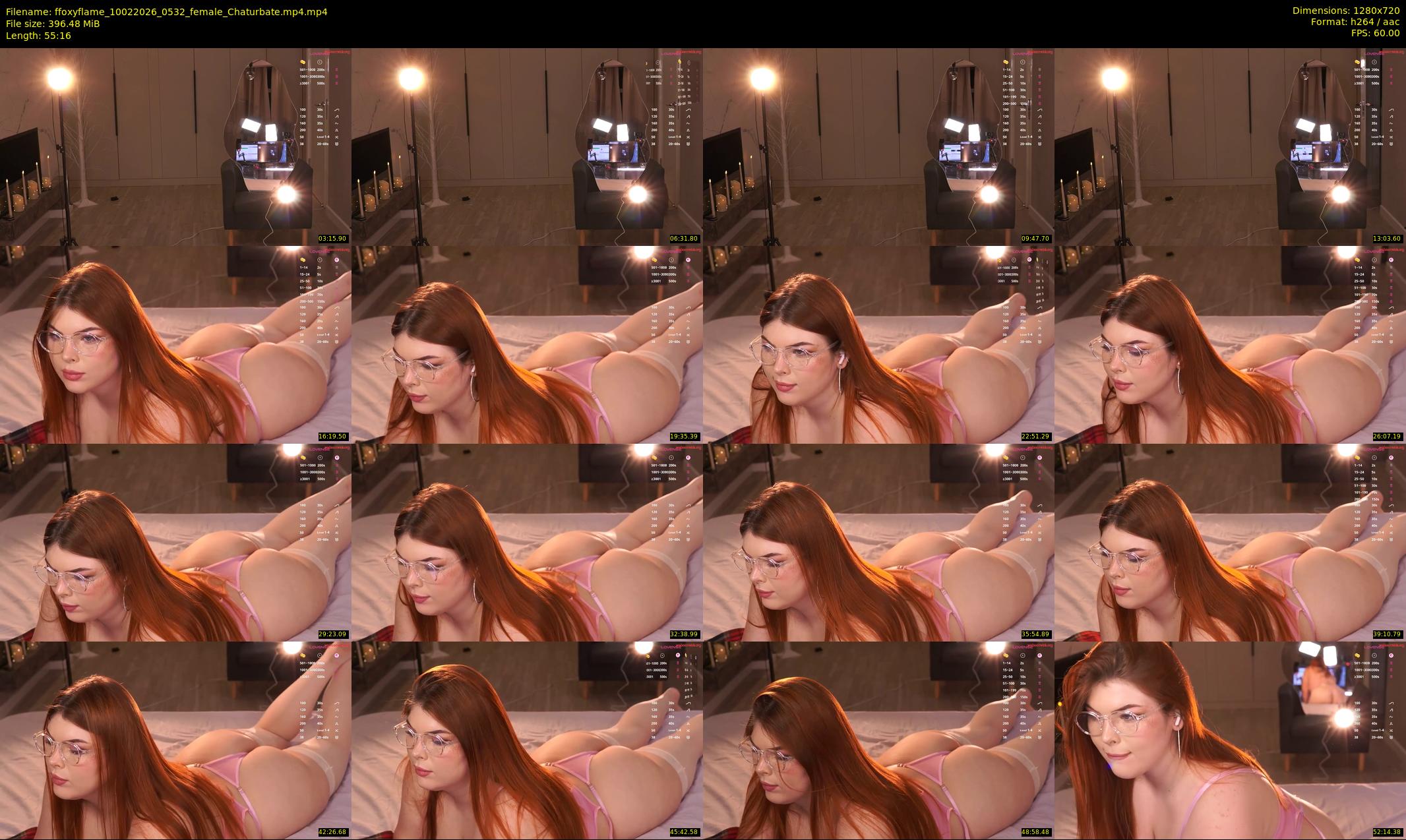ffoxyflame — 56 minute Chaturbate female cam show recording, 720p, Feb 10, 2026