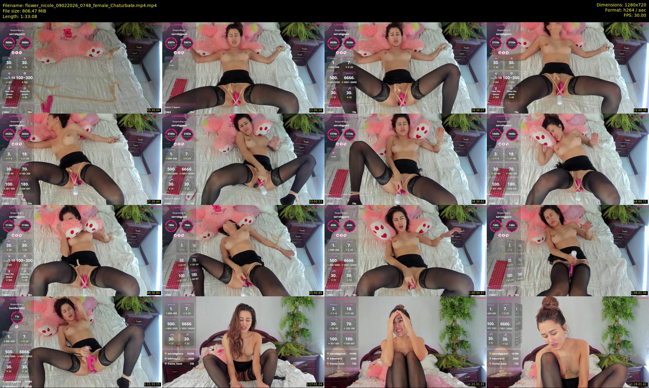 flower_nicole — 94 minute Chaturbate female cam show recording, 720p, Feb 9, 2026