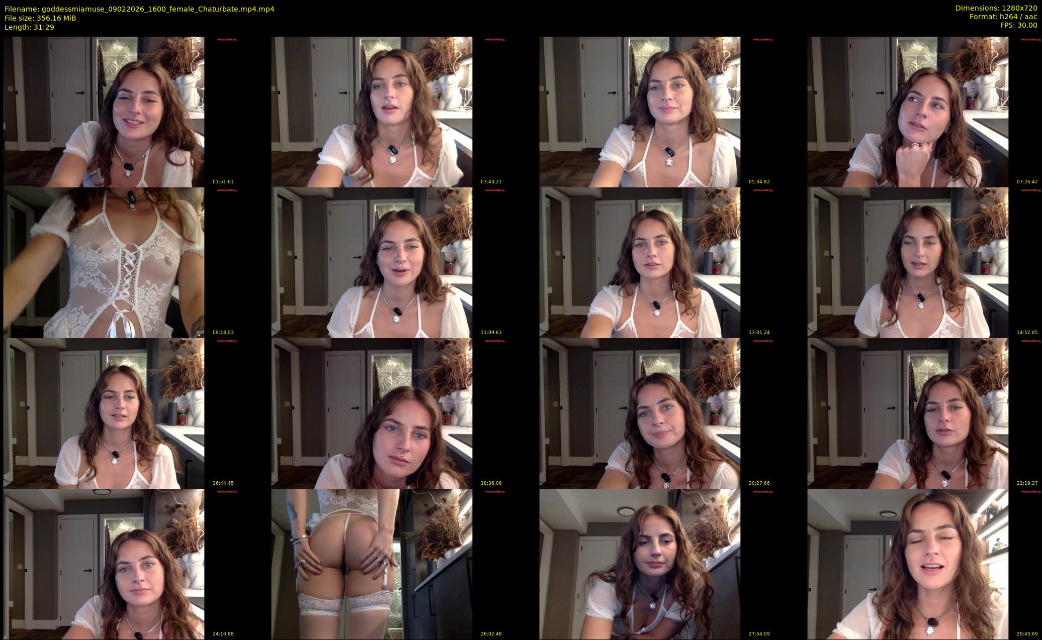 goddessmiamuse — 32 minute Chaturbate female cam show recording, 720p, Feb 9, 2026