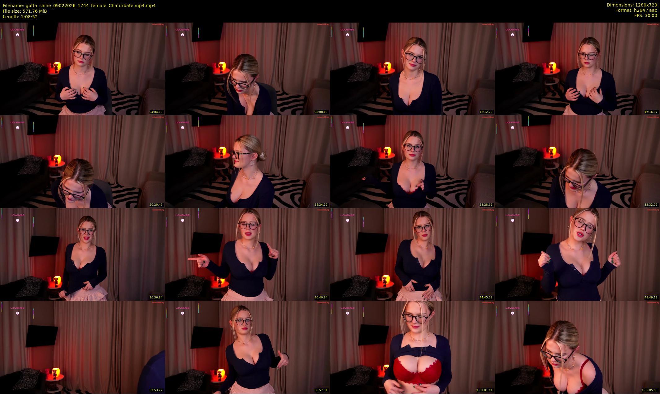 gotta_shine — 69 minute Chaturbate female cam show recording, 720p, Feb 9, 2026