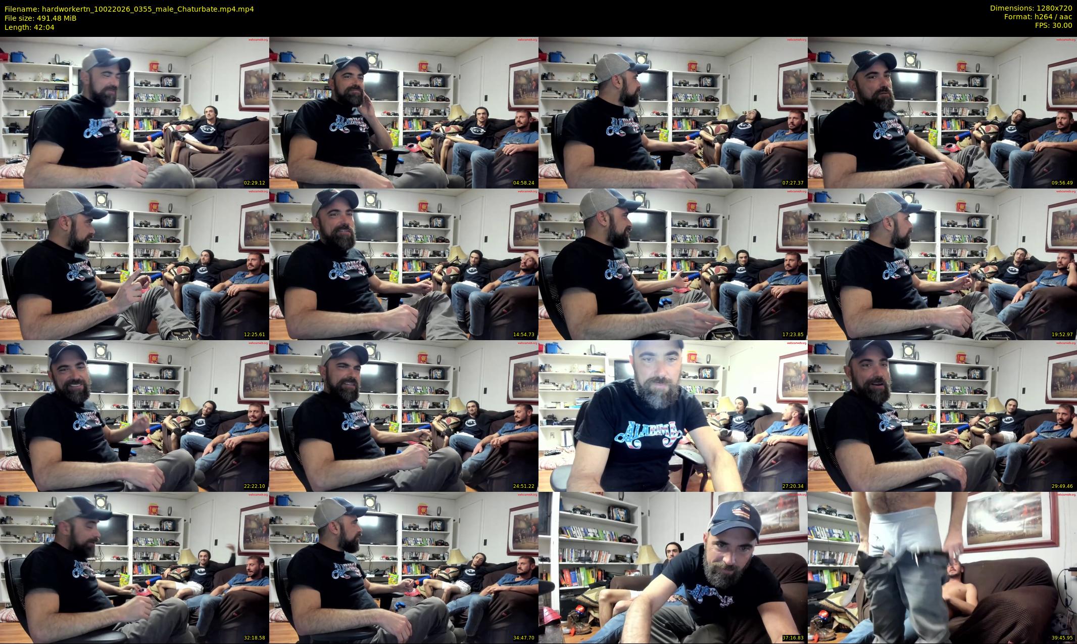 hardworkertn — 43 minute Chaturbate male cam show recording, 720p, Feb 10, 2026