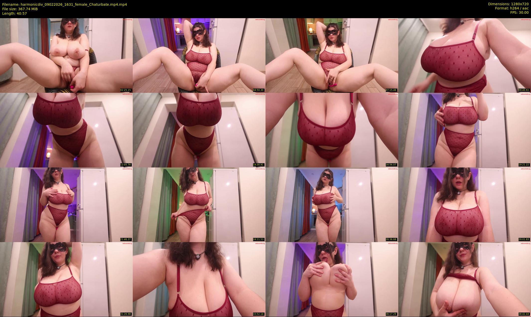 harmonicdiv — 41 minute Chaturbate female cam show recording, 720p, Feb 9, 2026