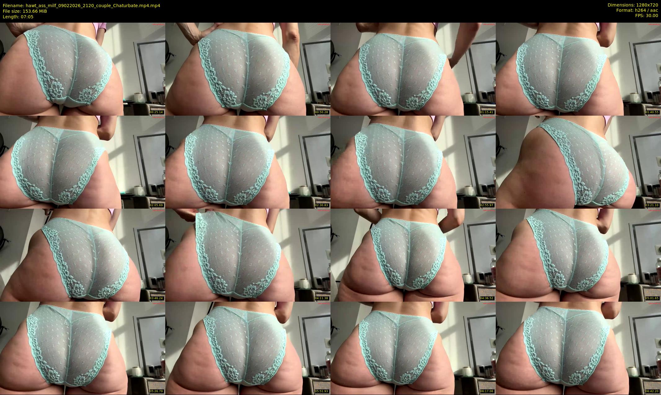 hawt_ass_milf — 8 minute Chaturbate female cam show recording, 720p, Feb 9, 2026