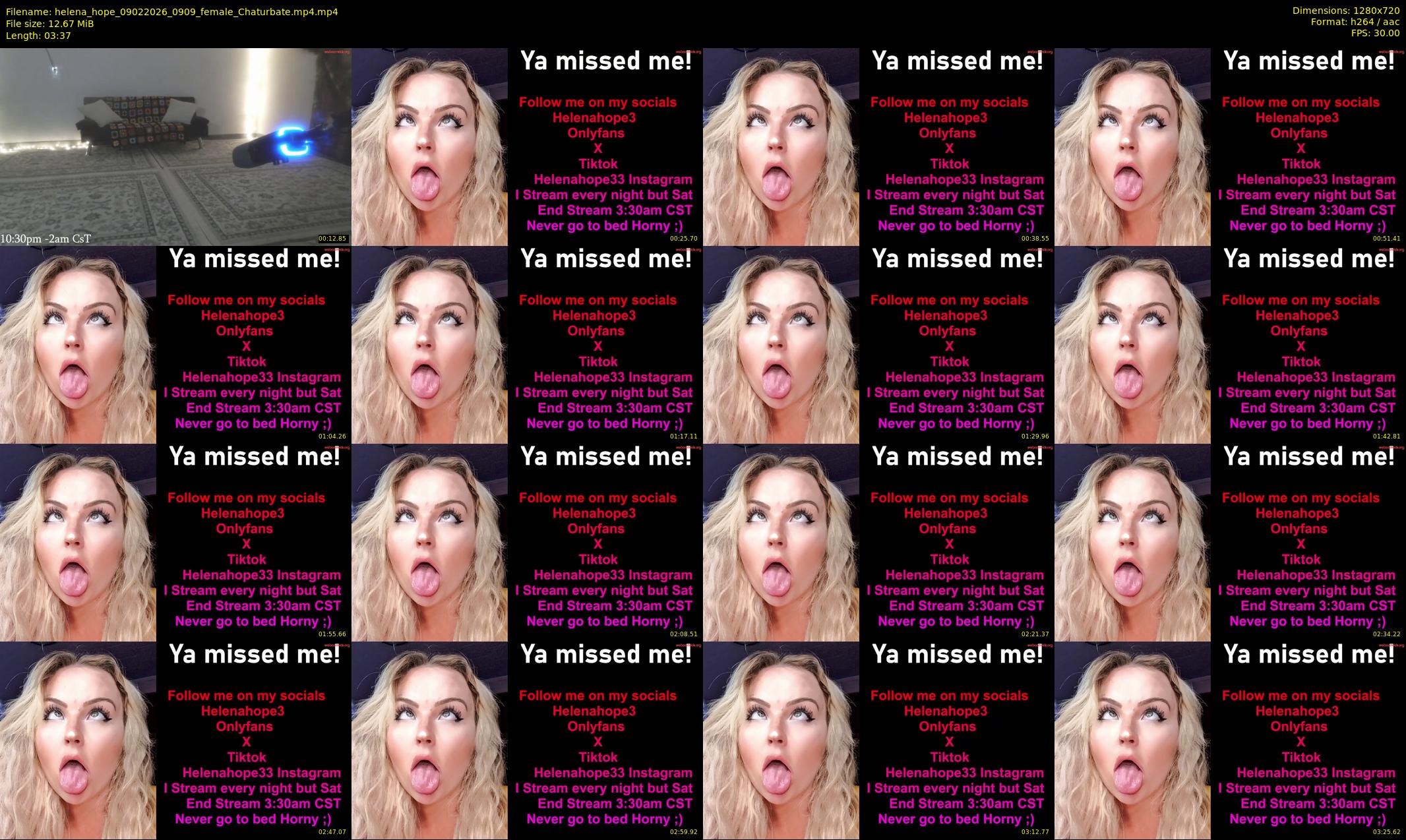 helena_hope — 4 minute Chaturbate female cam show recording, 720p, Feb 9, 2026