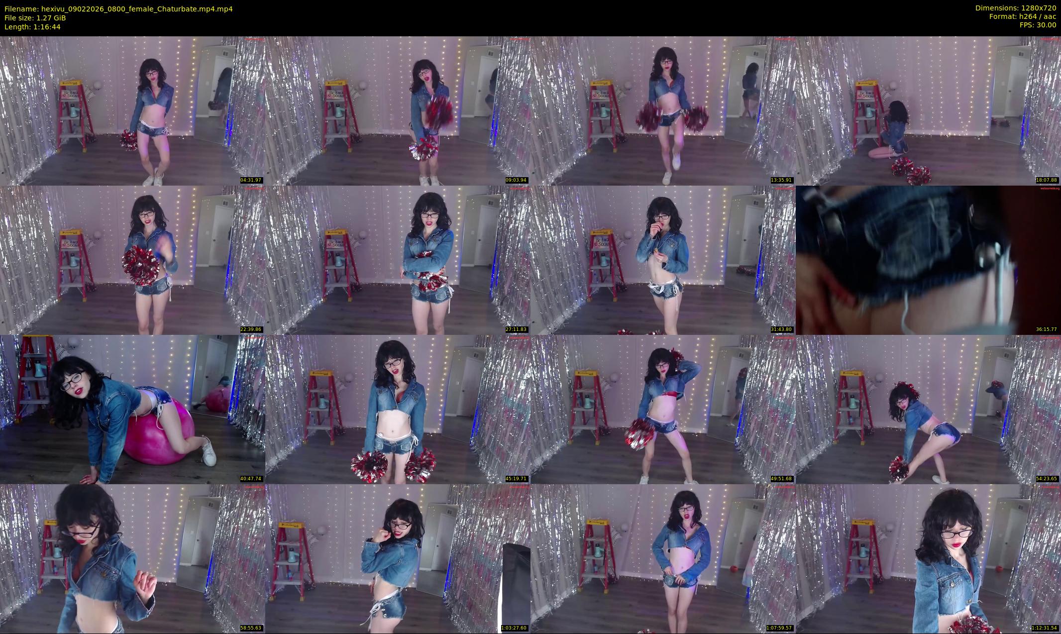 hexivu — 77 minute Chaturbate female cam show recording, 720p, Feb 9, 2026