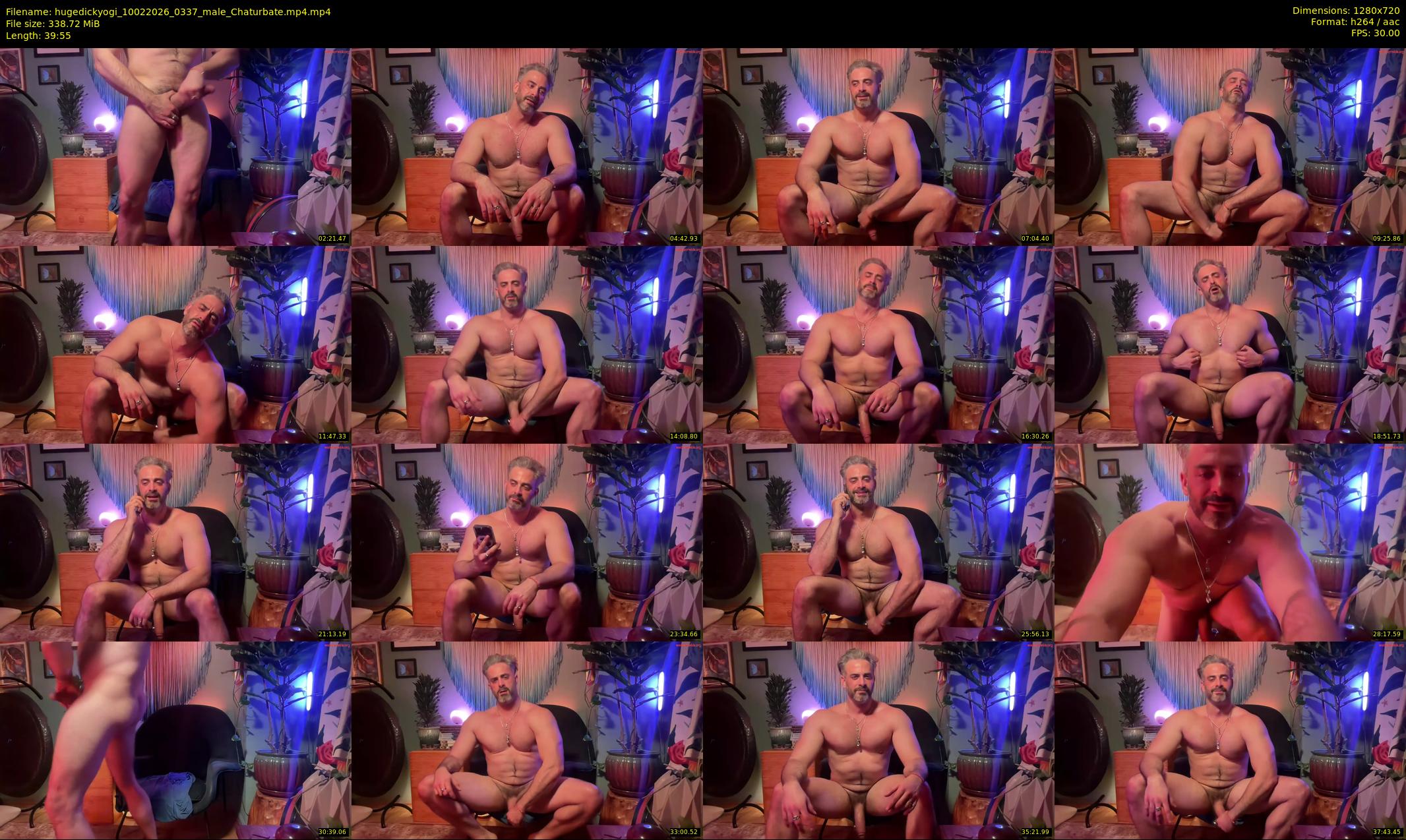 hugedickyogi — 40 minute Chaturbate male cam show recording, 720p, Feb 10, 2026