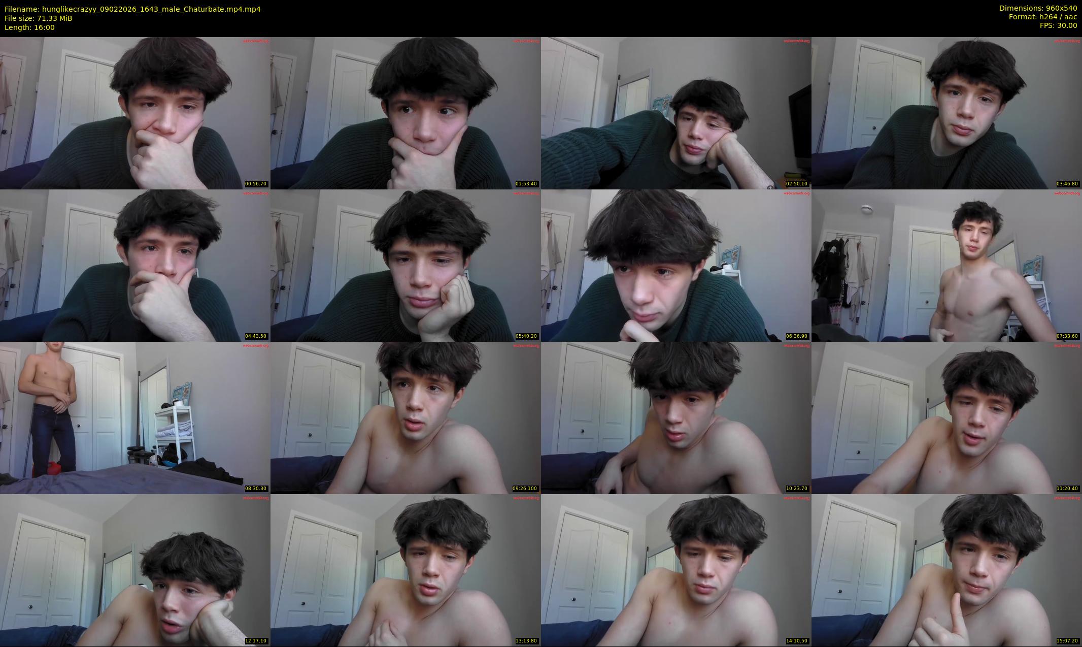 hunglikecrazyy — 16 minute Chaturbate male cam show recording, 480p, Feb 9, 2026