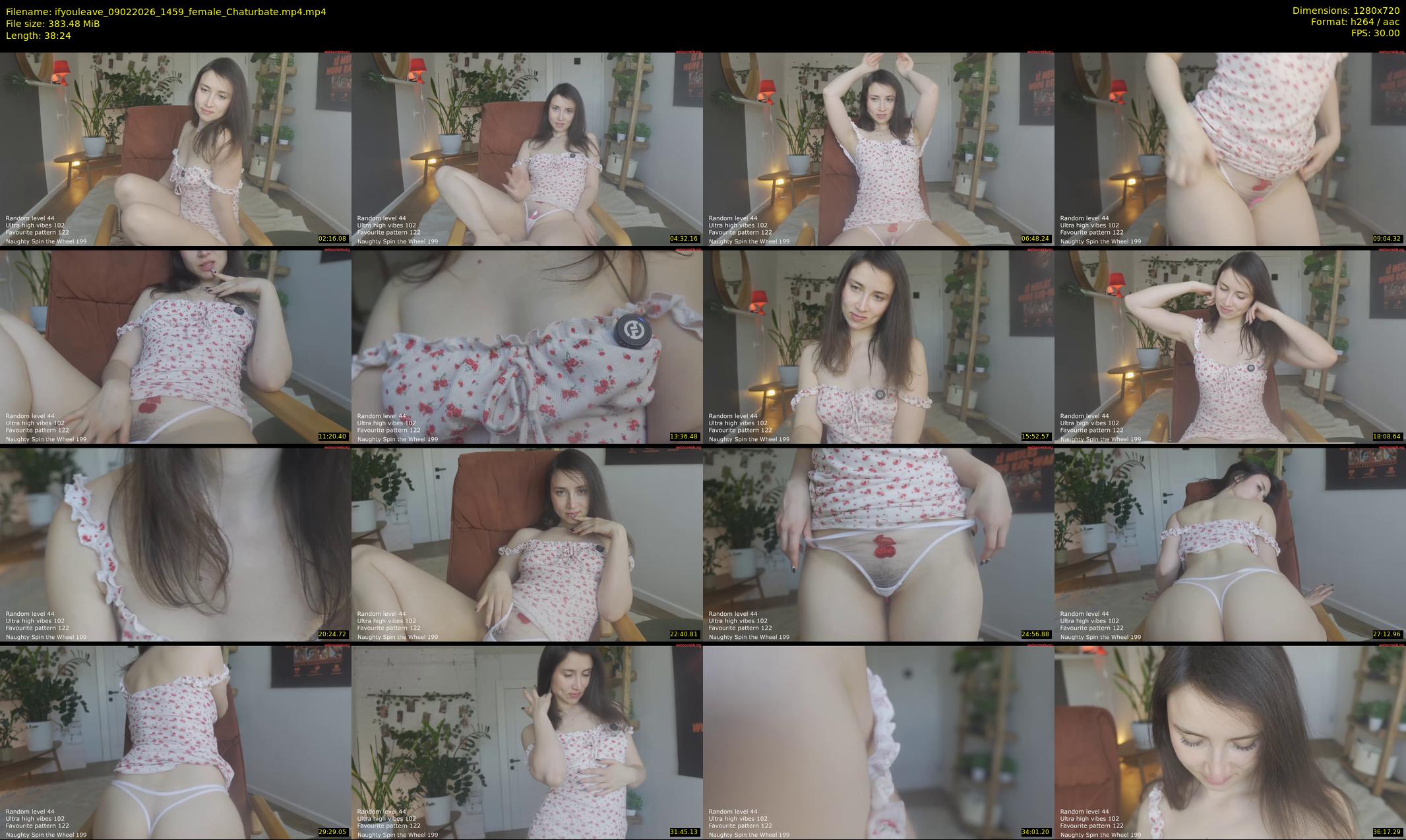 ifyouleave — 39 minute Chaturbate female cam show recording, 720p, Feb 9, 2026