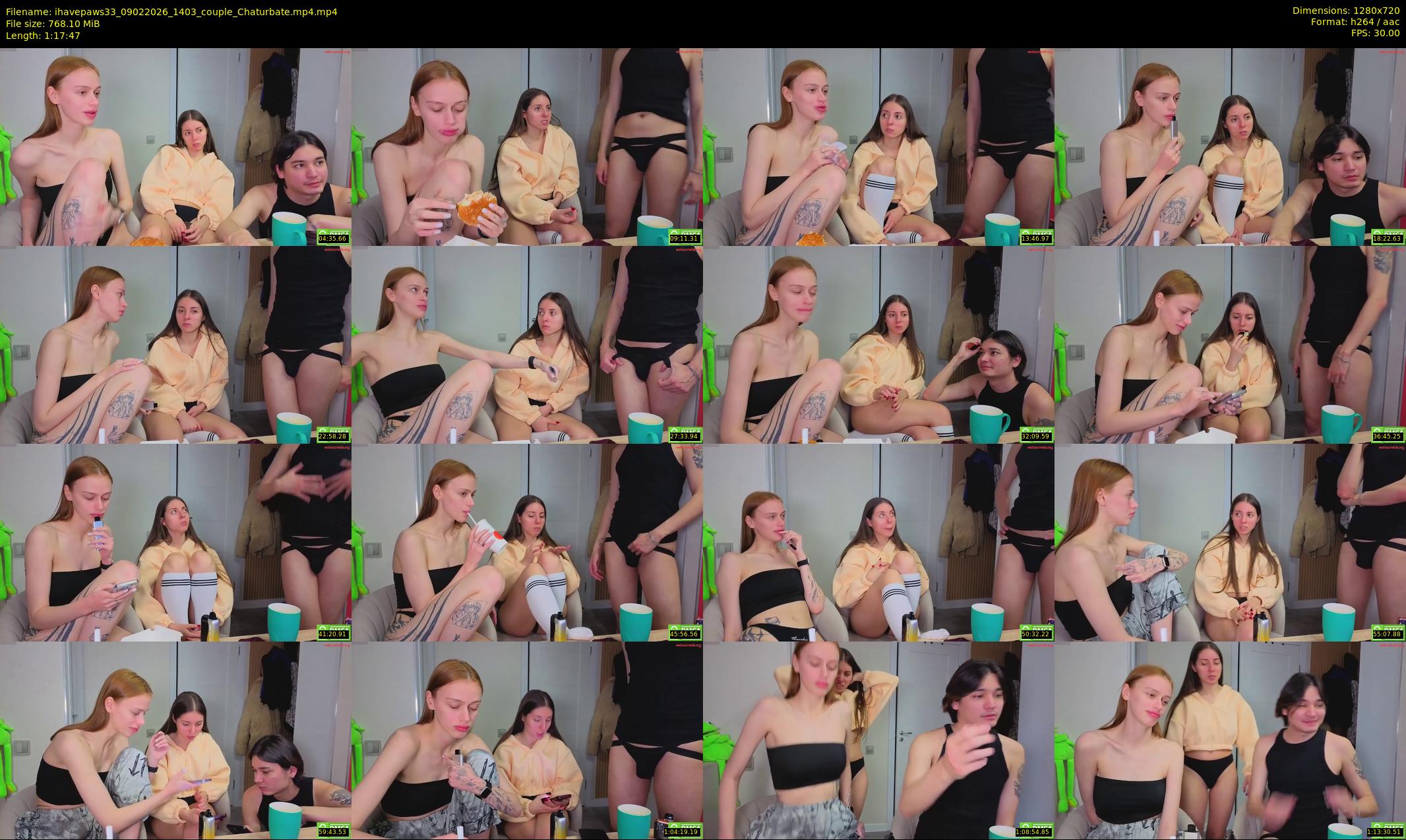 ihavepaws33 — 78 minute Chaturbate couple cam show recording, 720p, Feb 9, 2026