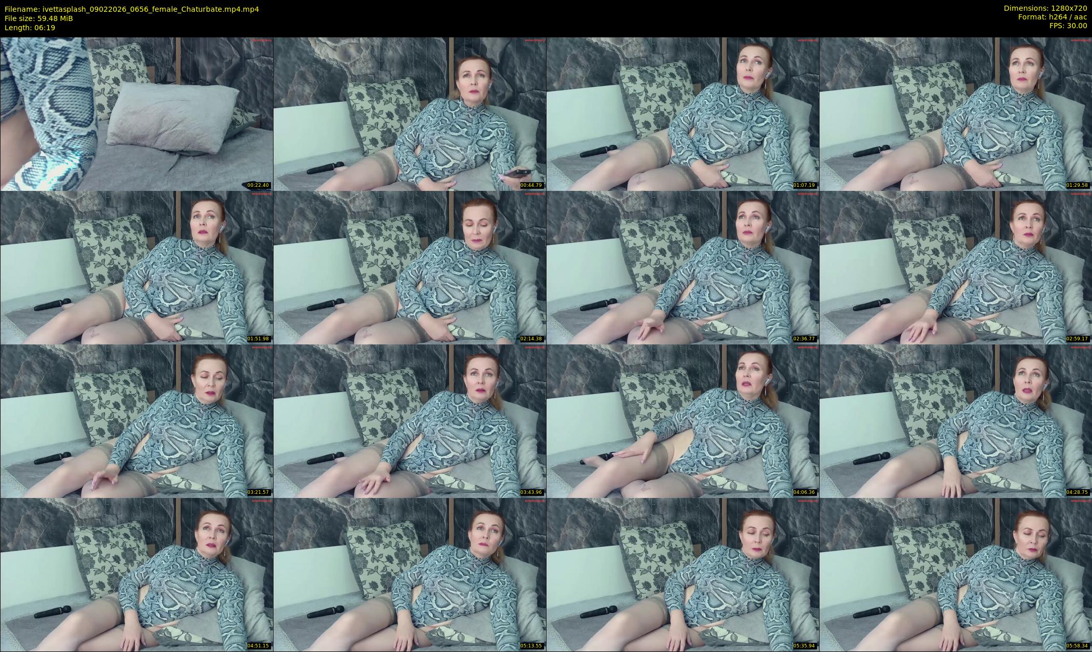 ivettasplash — 7 minute Chaturbate female cam show recording, 720p, Feb 9, 2026