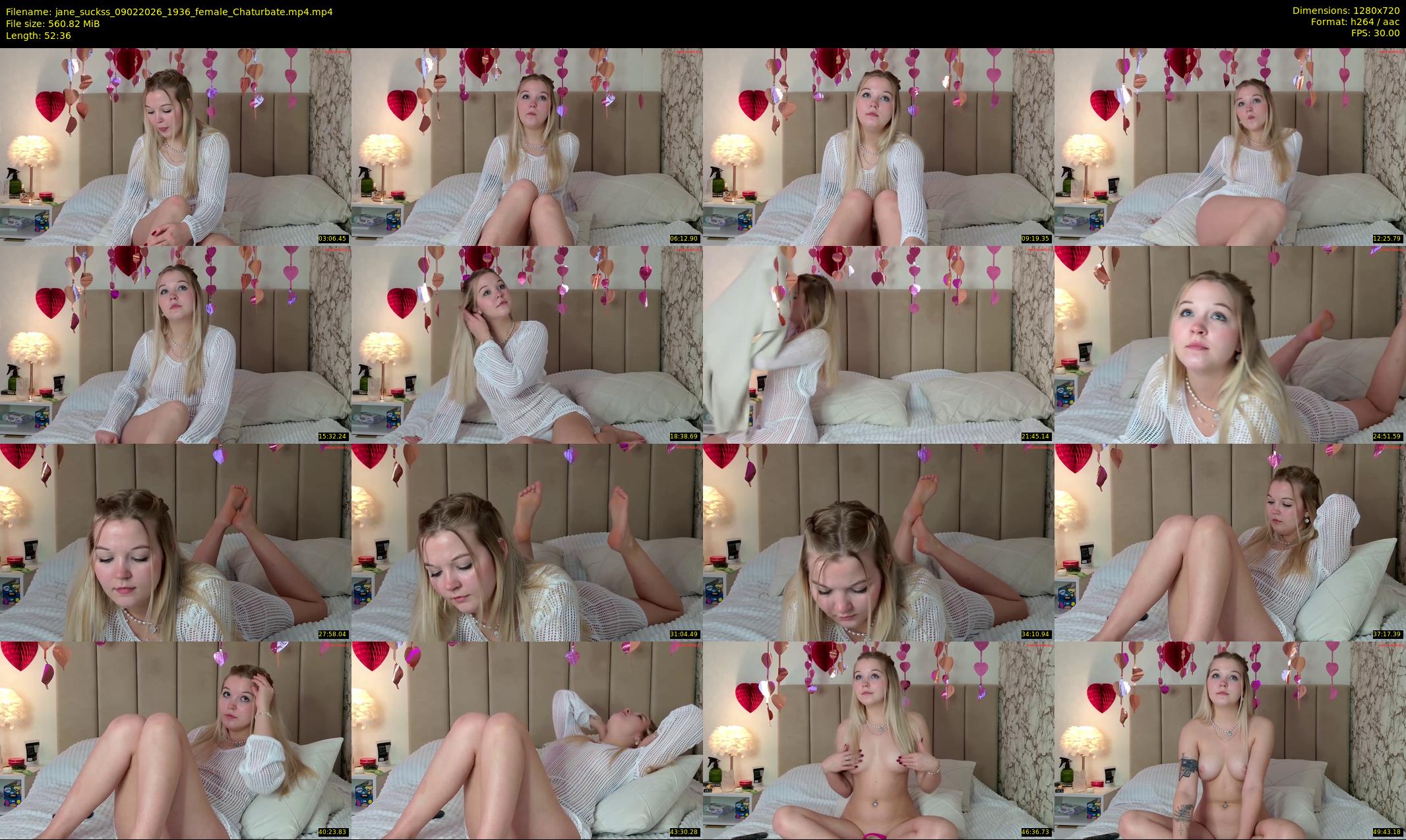 jane_suckss — 53 minute Chaturbate female cam show recording, 720p, Feb 9, 2026