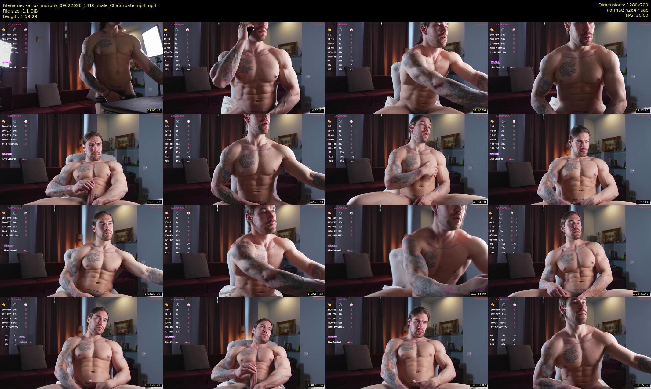 karlos_murphy — 120 minute Chaturbate male cam show recording, 720p, Feb 9, 2026