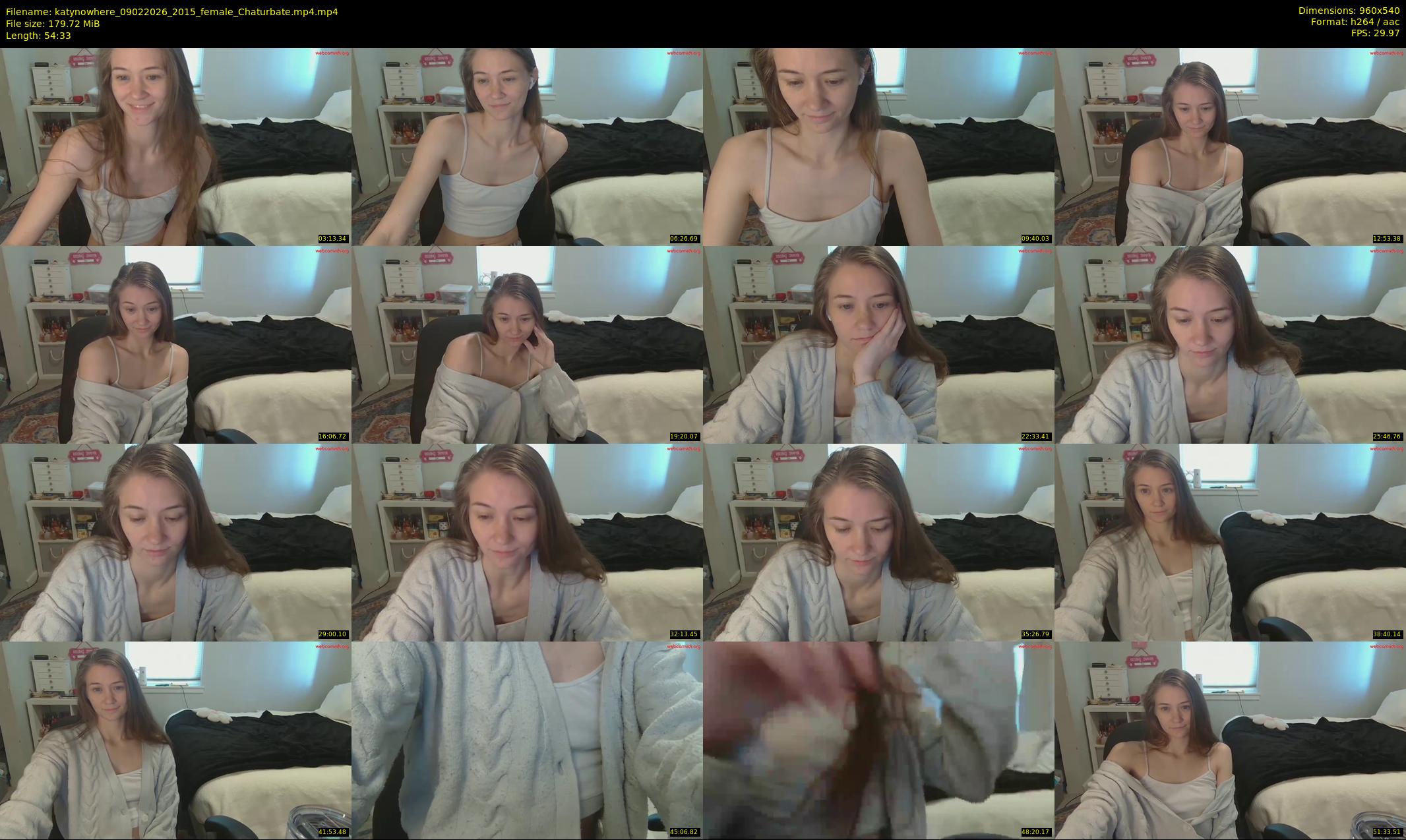 katynowhere — 55 minute Chaturbate female cam show recording, 480p, Feb 9, 2026