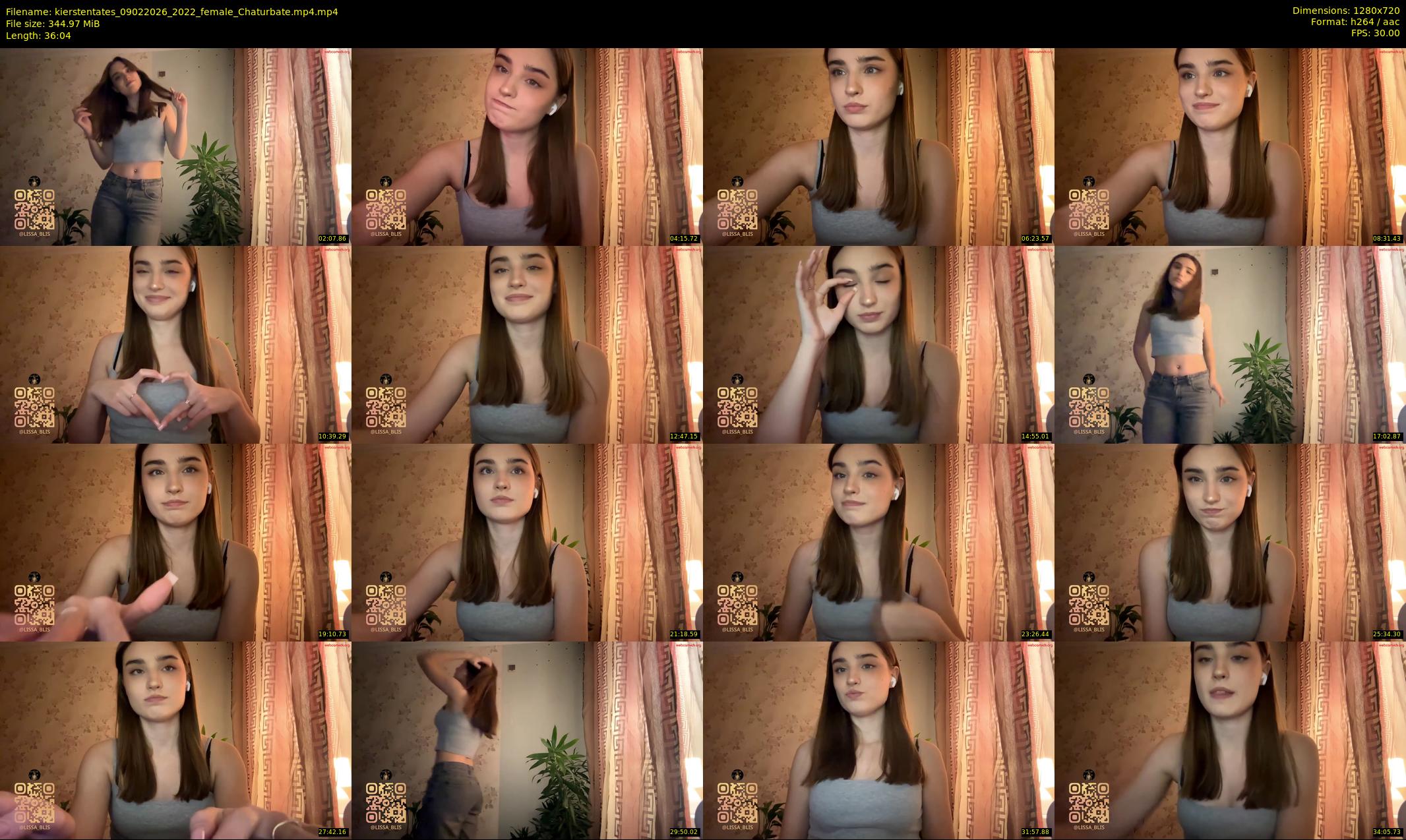 kierstentates — 37 minute Chaturbate female cam show recording, 720p, Feb 9, 2026