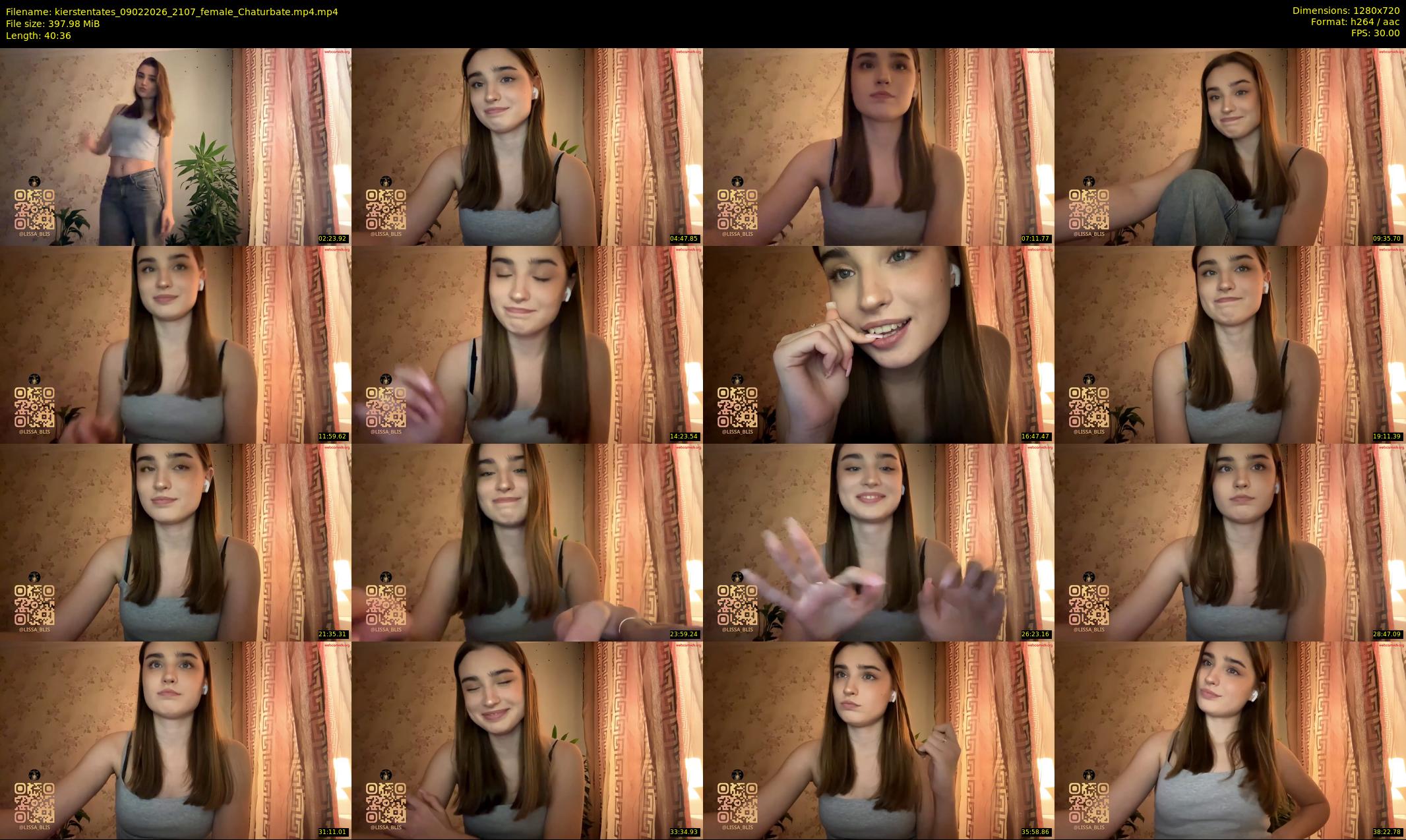 kierstentates — 41 minute Chaturbate female cam show recording, 720p, Feb 9, 2026
