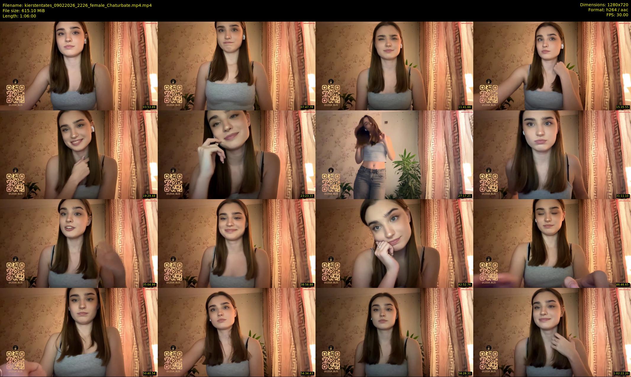 kierstentates — 66 minute Chaturbate female cam show recording, 720p, Feb 9, 2026