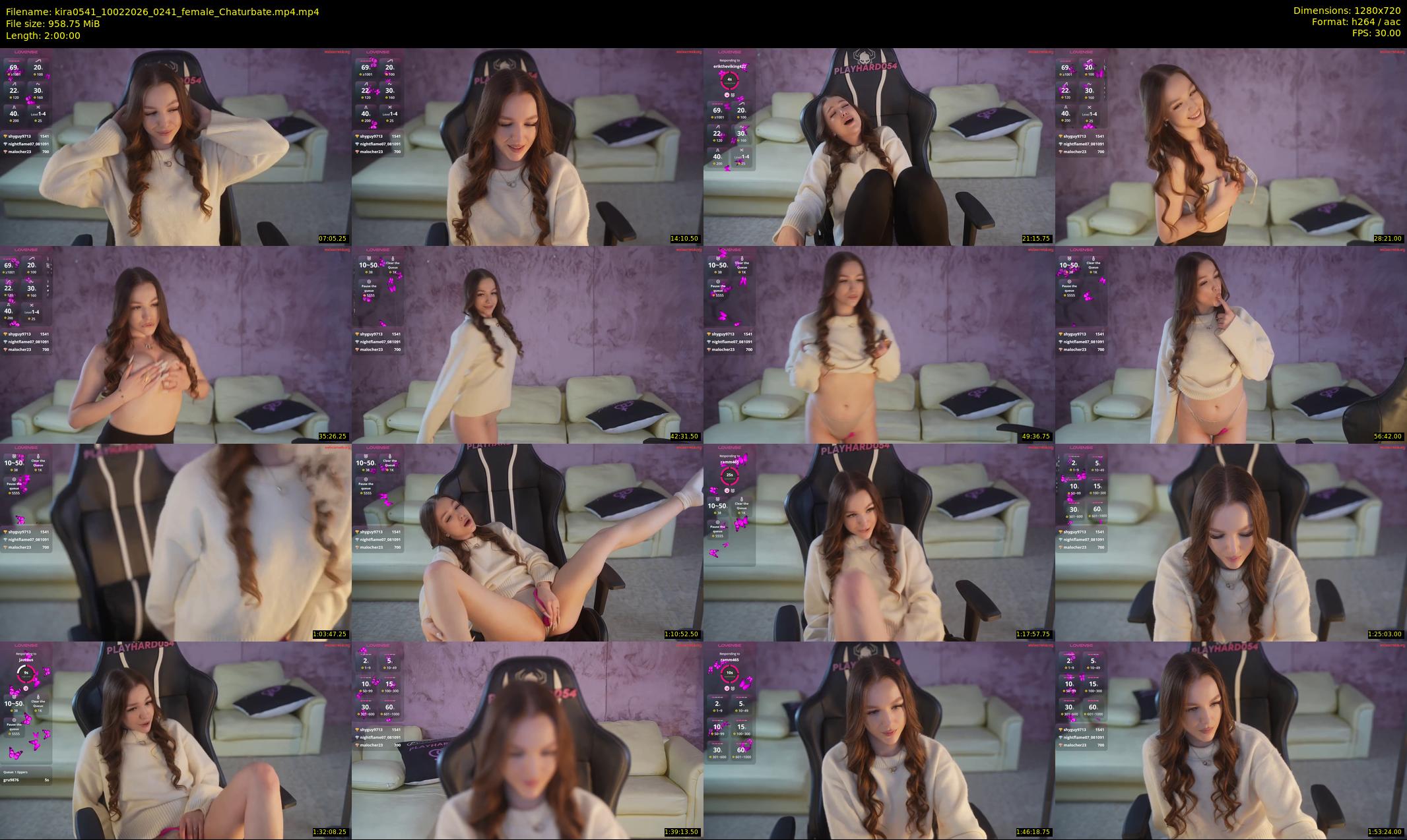 kira0541 — 120 minute Chaturbate couple cam show recording, 720p, Feb 10, 2026