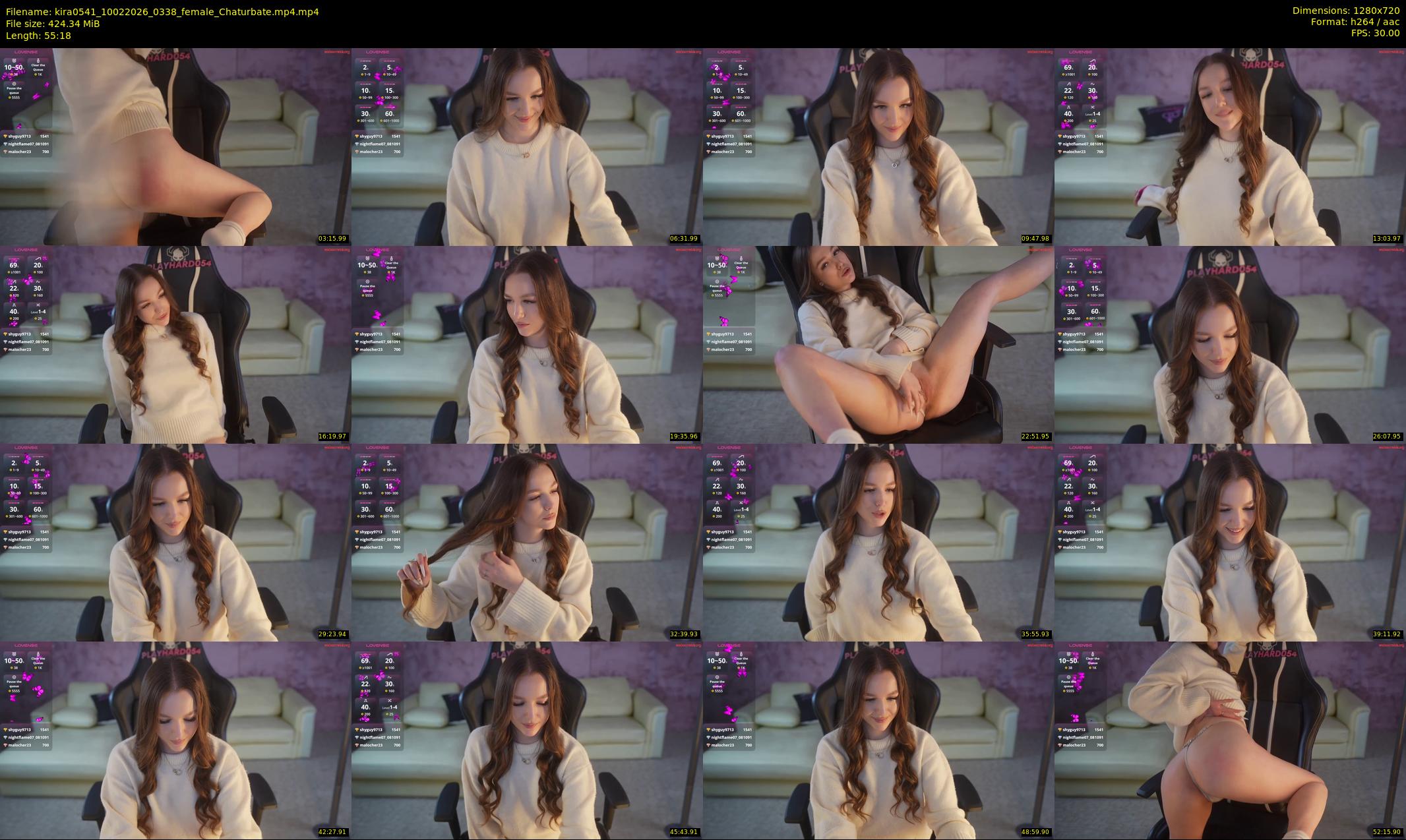 kira0541 — 56 minute Chaturbate couple cam show recording, 720p, Feb 10, 2026
