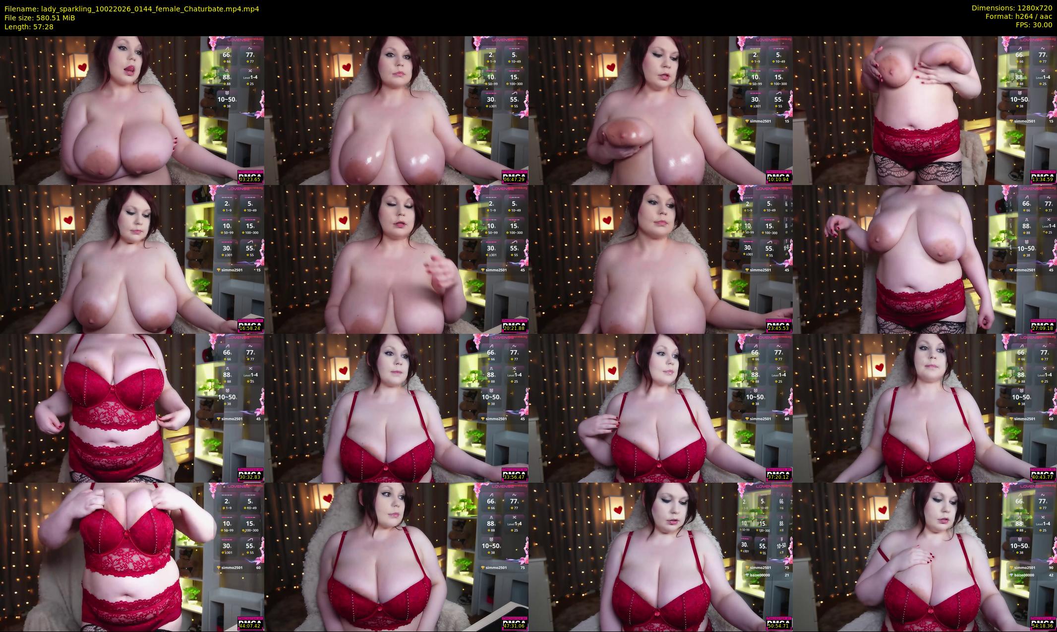 lady_sparkling — 58 minute Chaturbate female cam show recording, 720p, Feb 10, 2026