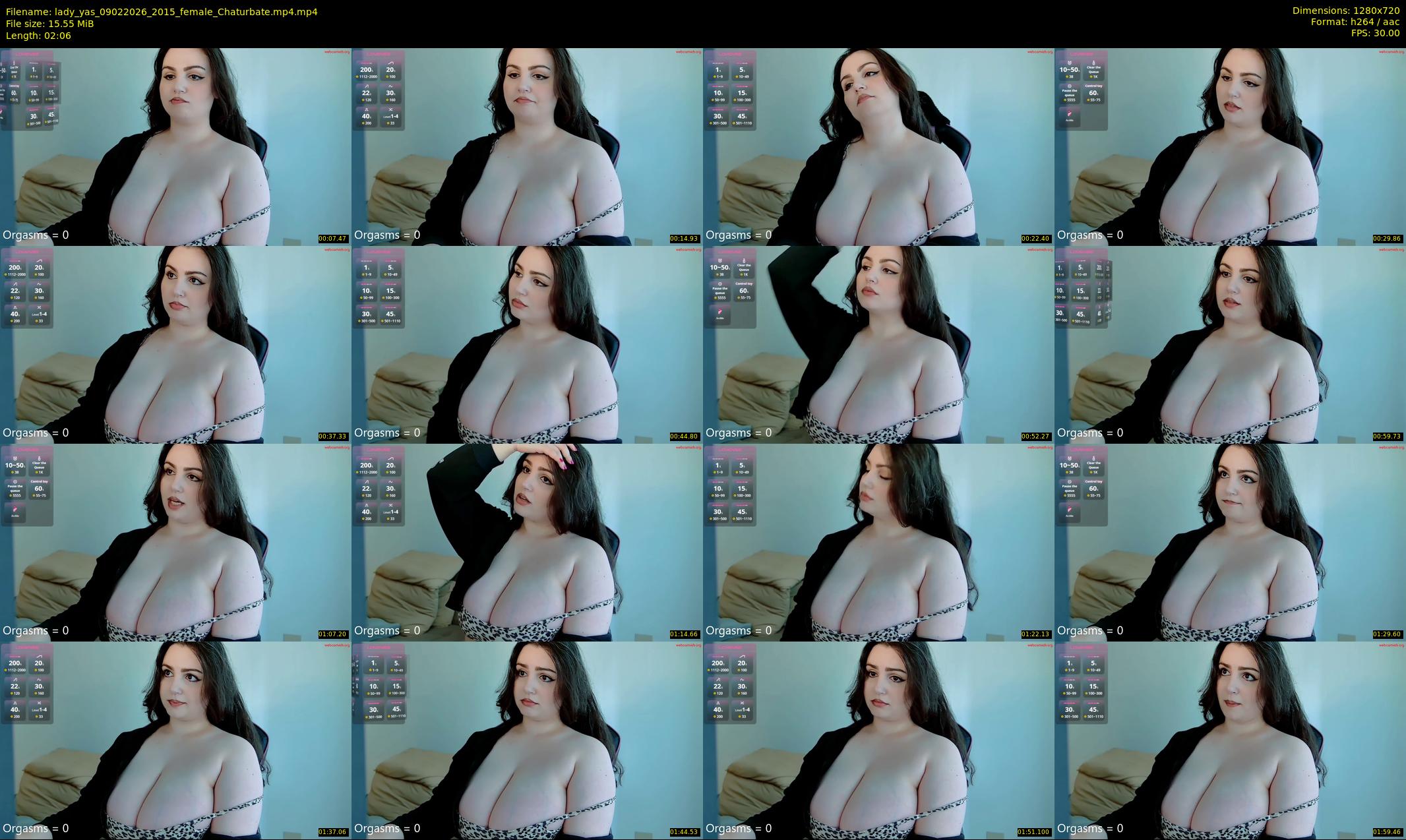 lady_yas — 3 minute Chaturbate female cam show recording, 720p, Feb 9, 2026