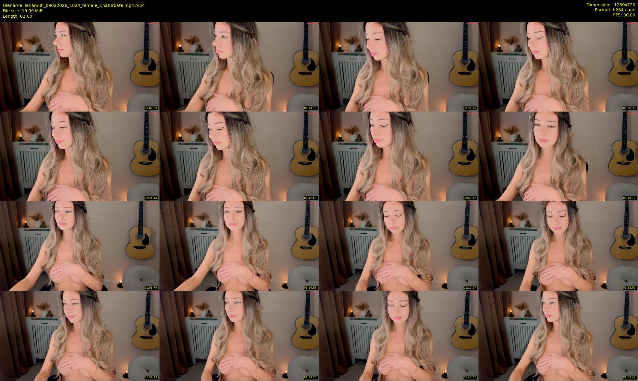 lenamuti — 2 minute Chaturbate female cam show recording, 720p, Feb 9, 2026