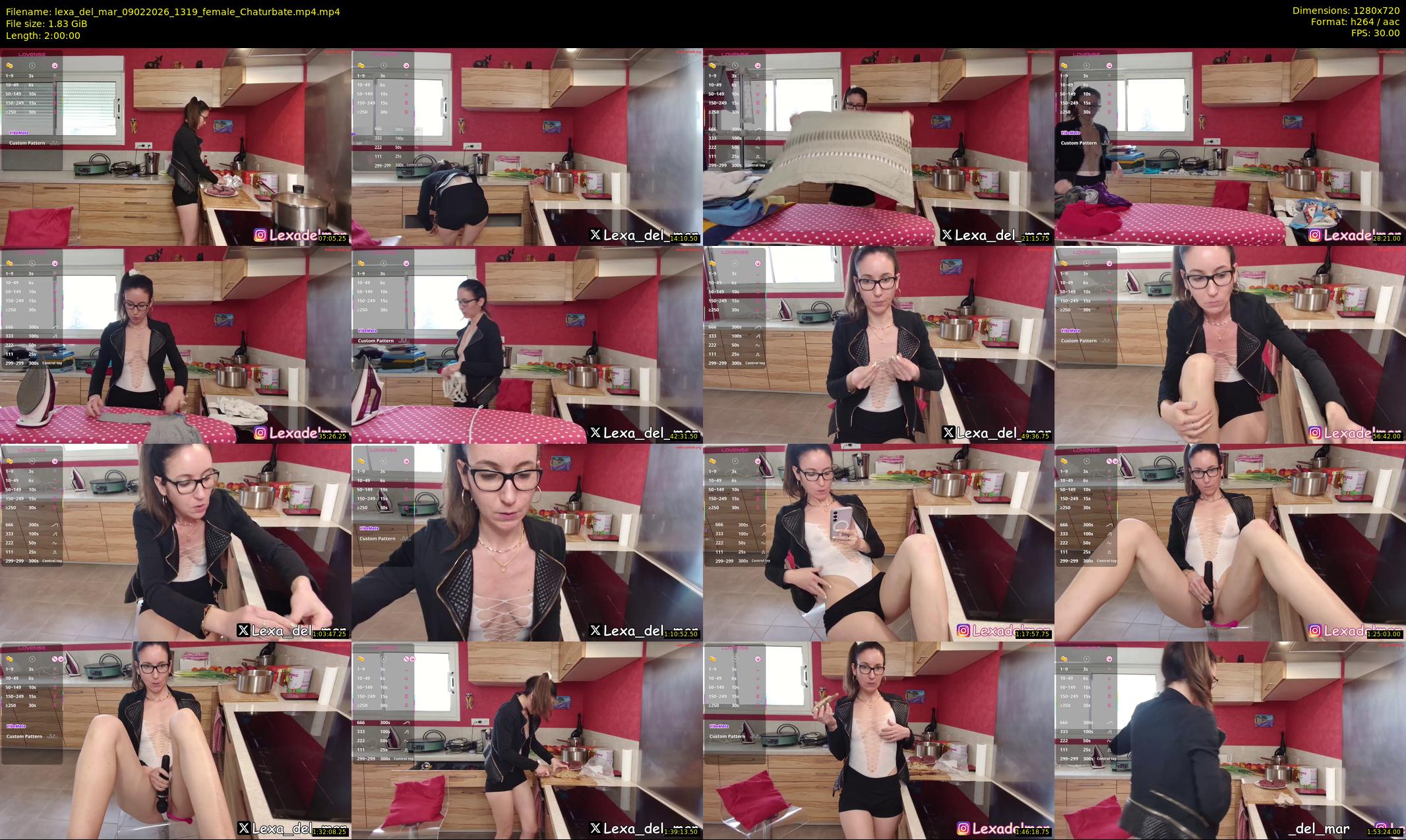 lexa_del_mar — 120 minute Chaturbate female cam show recording, 720p, Feb 9, 2026