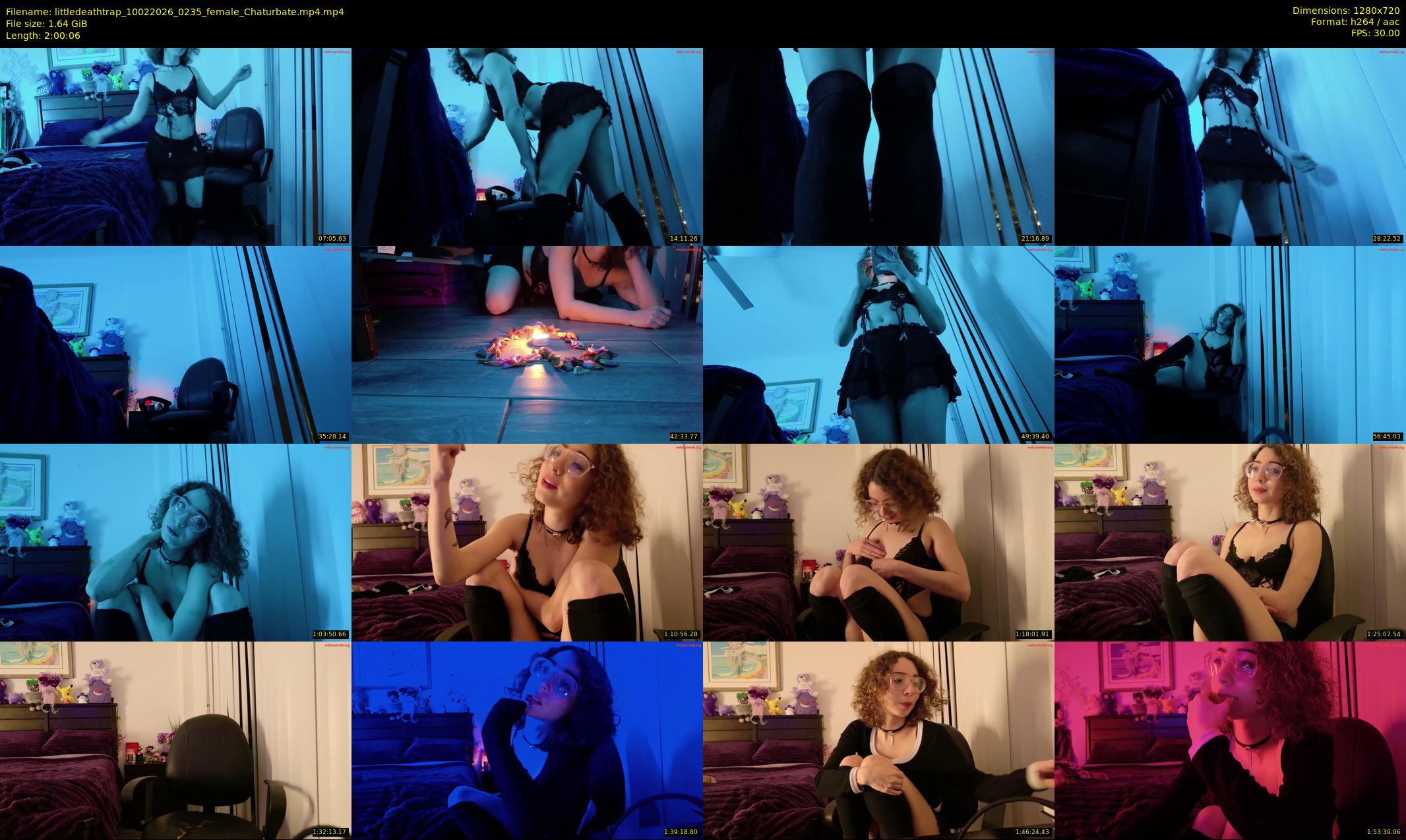 littledeathtrap — 121 minute Chaturbate female cam show recording, 720p, Feb 10, 2026