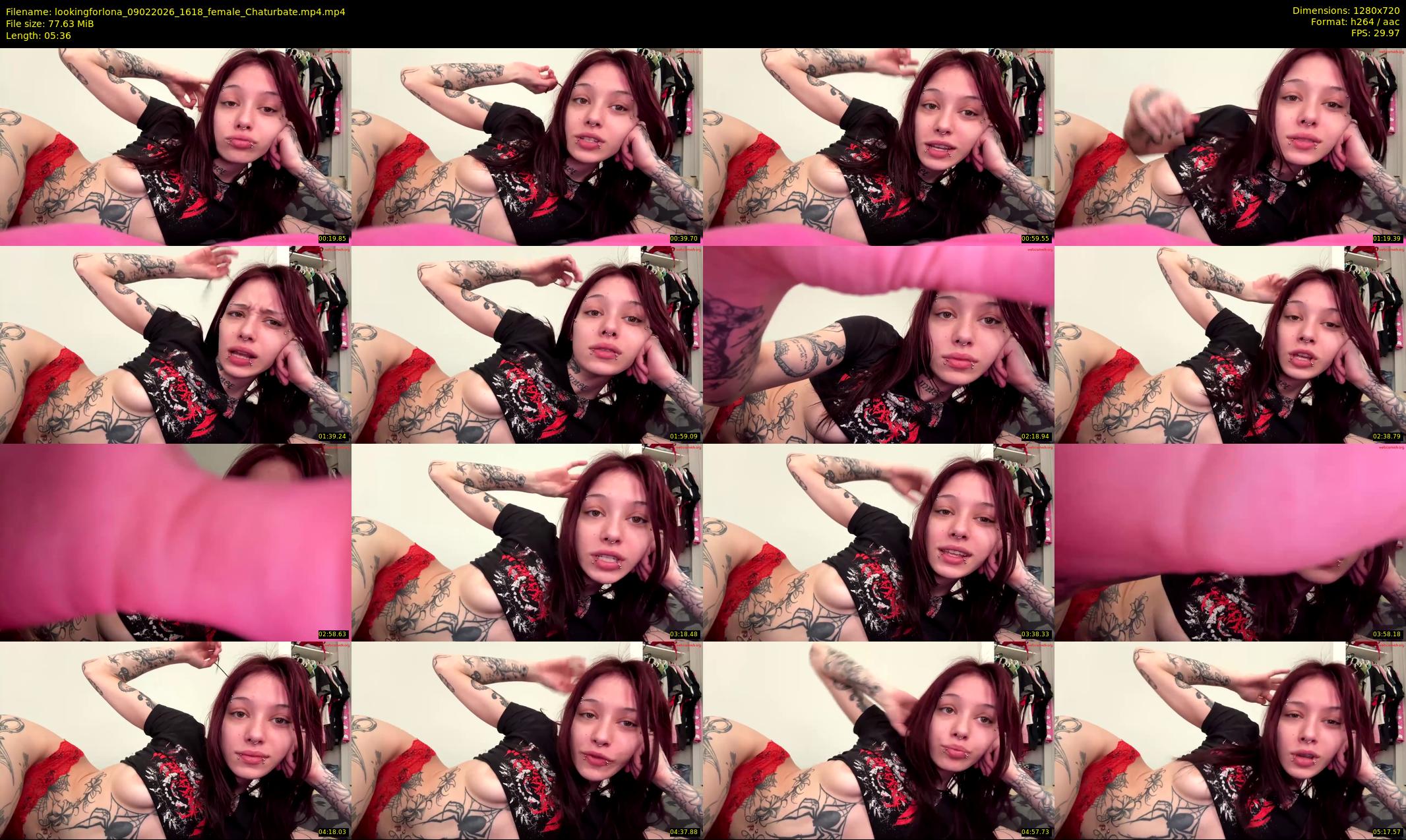 lookingforlona — 6 minute Chaturbate female cam show recording, 720p, Feb 9, 2026
