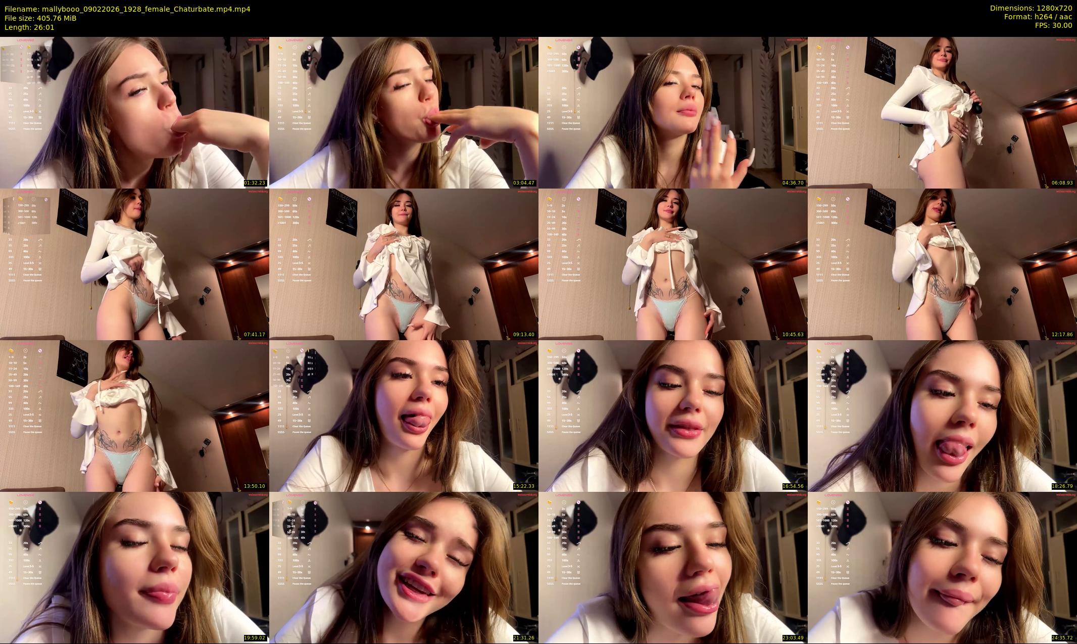 mallybooo — 27 minute Chaturbate female cam show recording, 720p, Feb 9, 2026